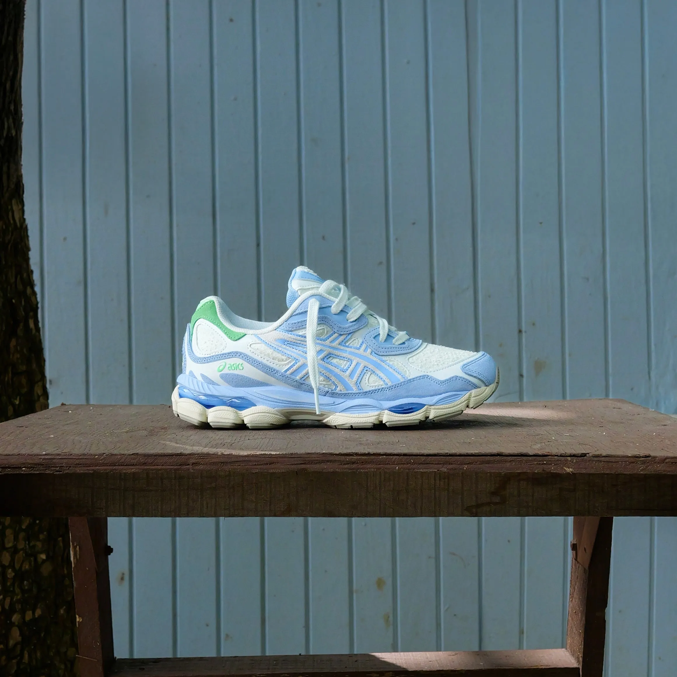 Mens Asics Gel-NYC (Airy Blue/ Stone Wash) Cushioned Comfort Supportive