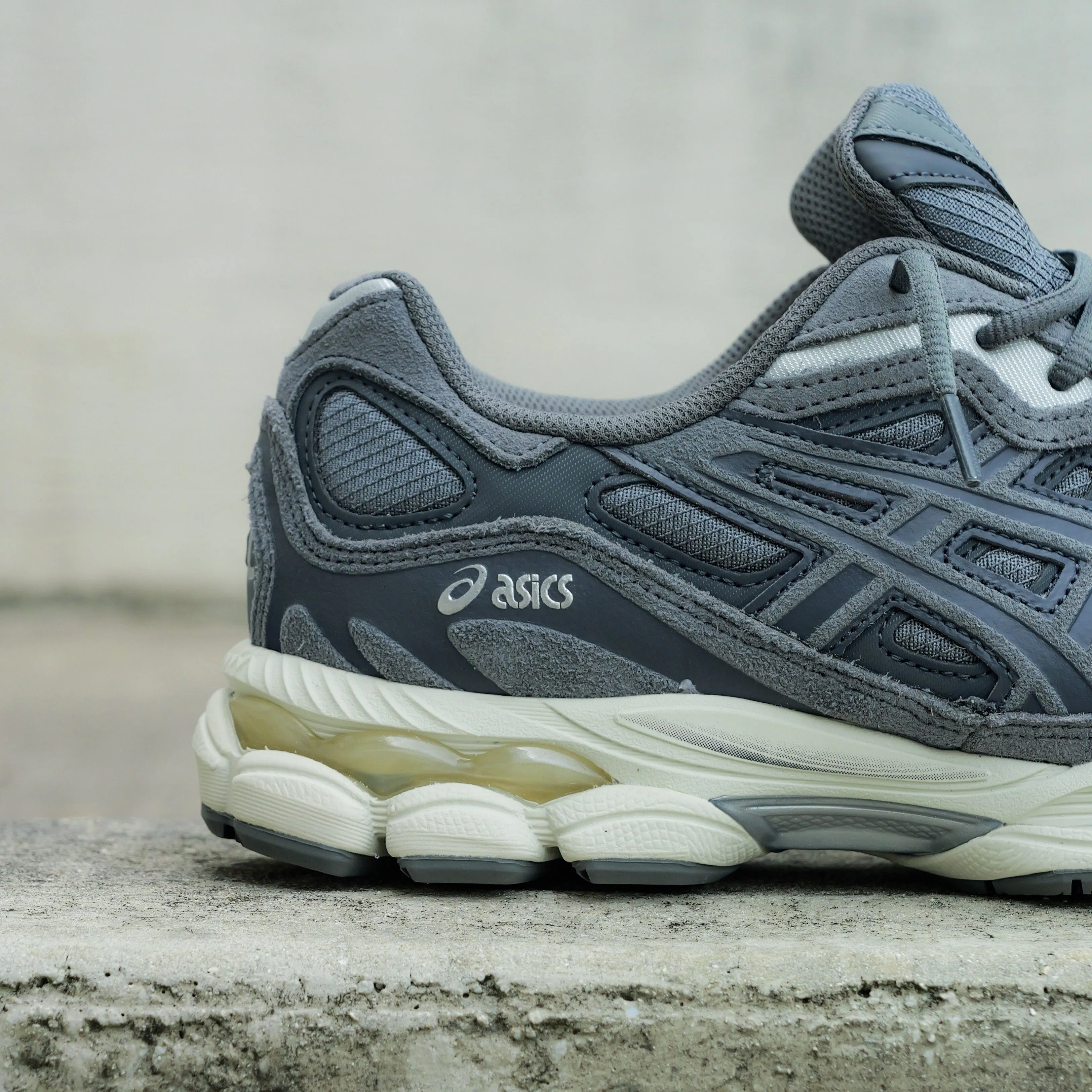 Important silhouette Mens Asics Gel-NYC (Steel Grey/Carrier Grey)