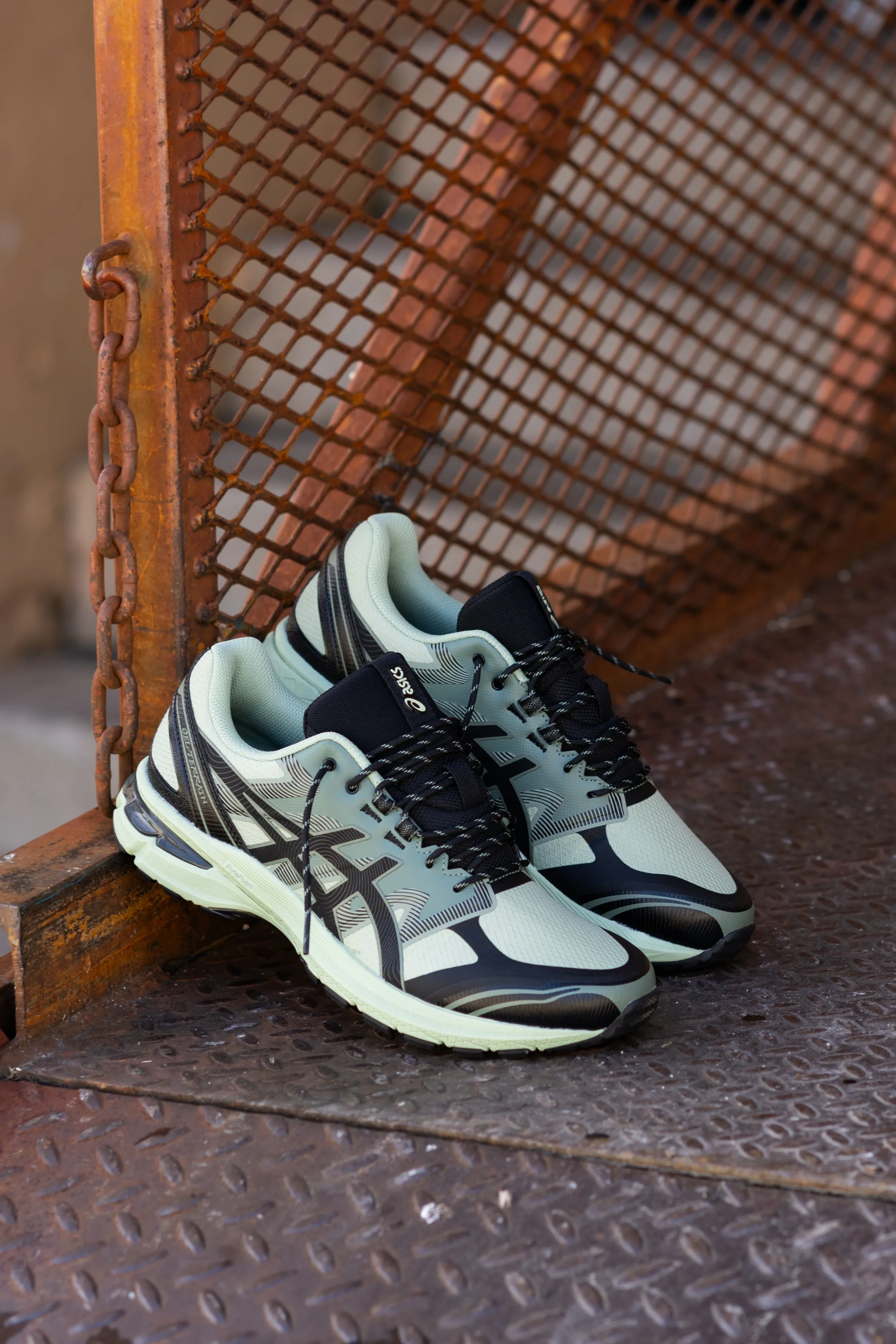least indoor contemporary Mens Asics Gel-Terrain (Dark Jade/Black) - 1203A342-300