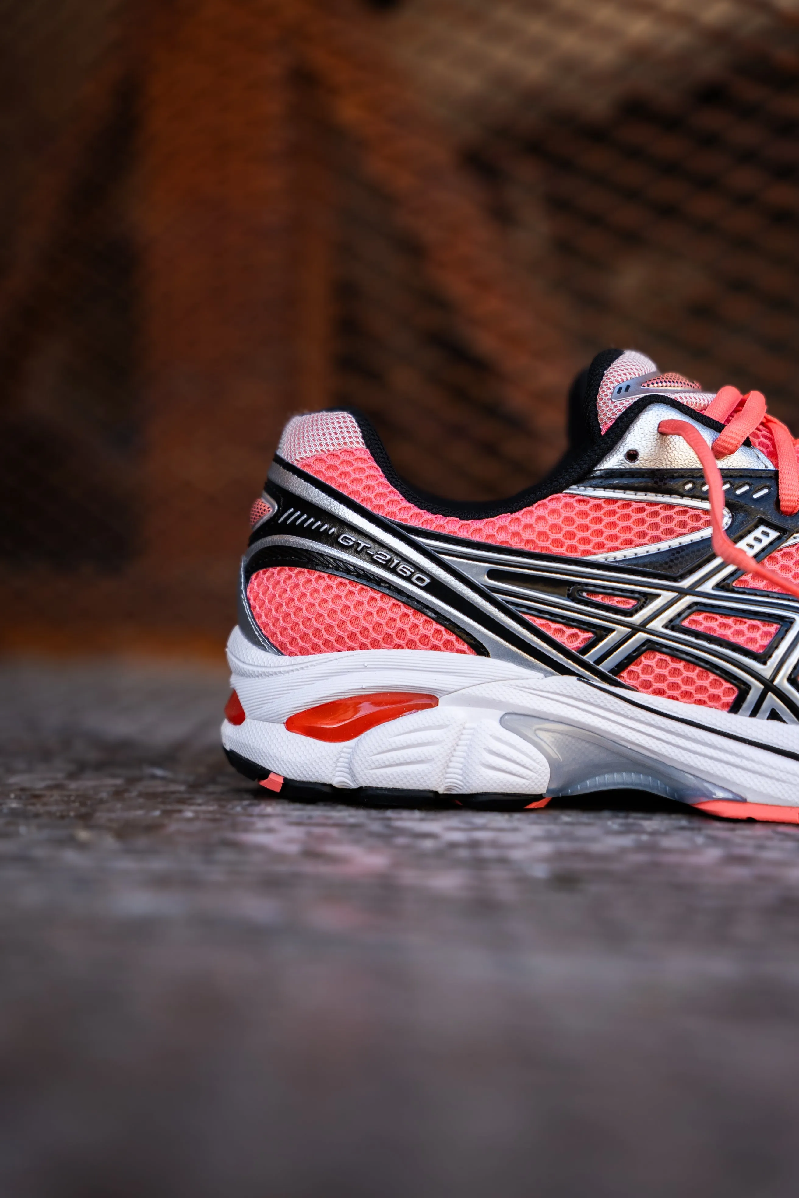 Mens Asics GT-2160 (Papaya/Pure Silver) Leather