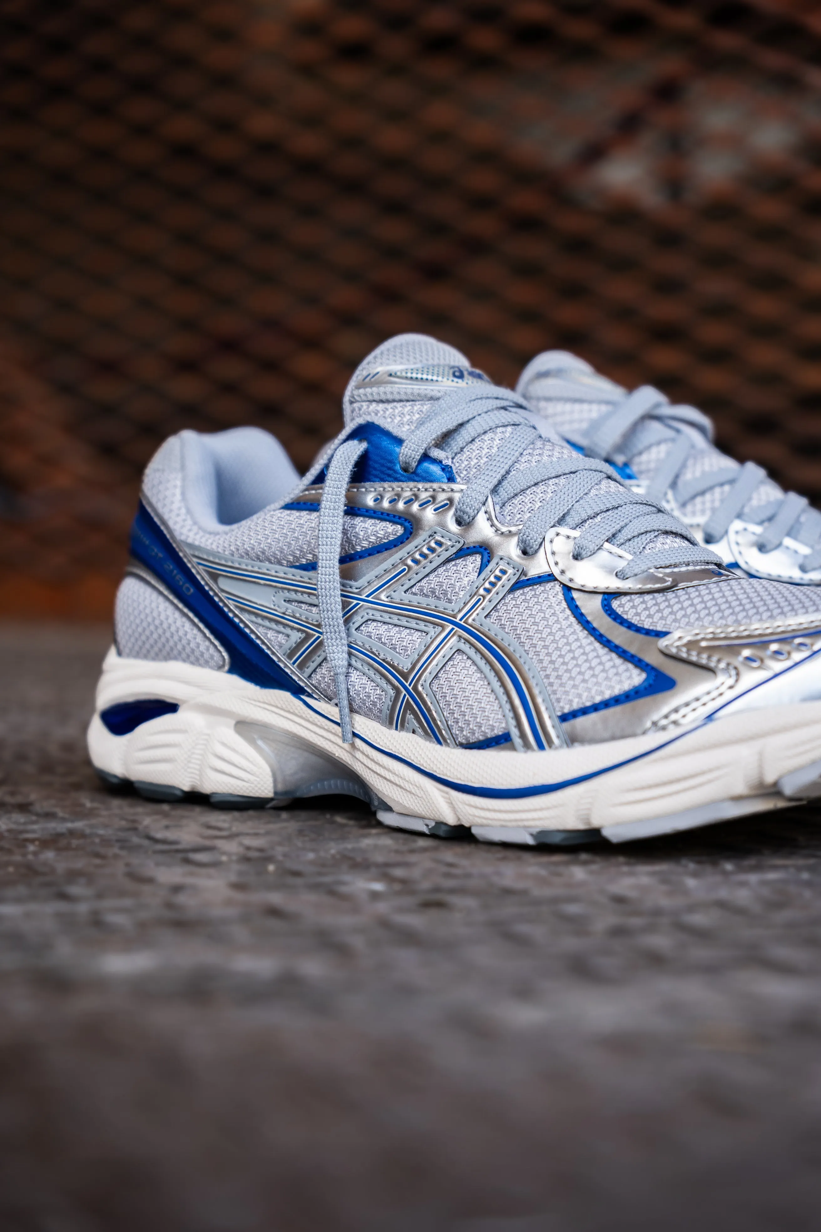 Elevated Sole Mens Asics GT-2160 (Piedmont Grey/Deep Marine)