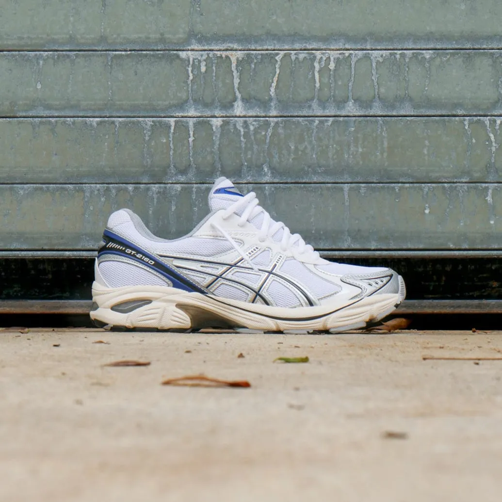 Mens Asics GT-2160 (White/Deep Marine) Round - toe