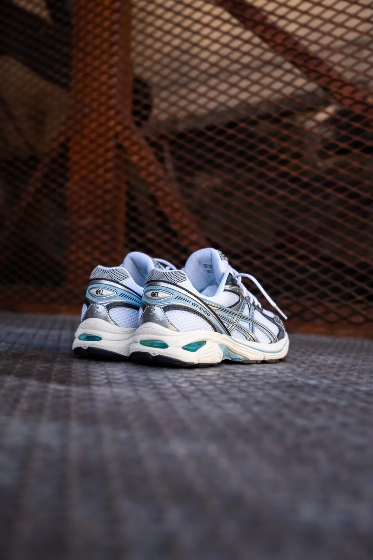 dance shoes Mens Asics GT-2160 (White/Pure Silver/Light Blue)