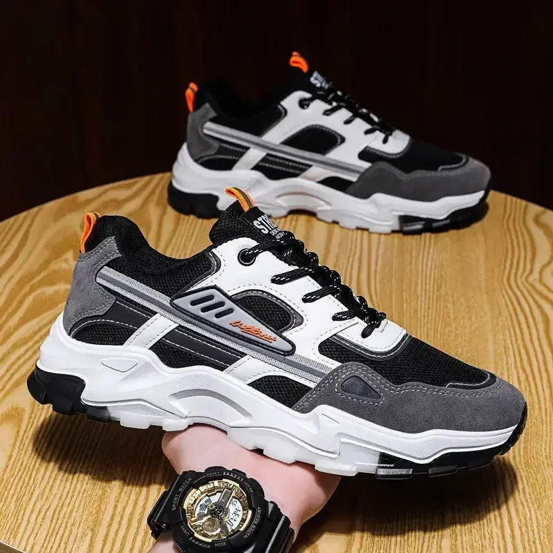 Men's Breathable Mesh Running Sneakers  Running Shoes Outdoor Anti-skid Sports Running Shoes Men Fashion Sports Shoes 2024 Reinforced