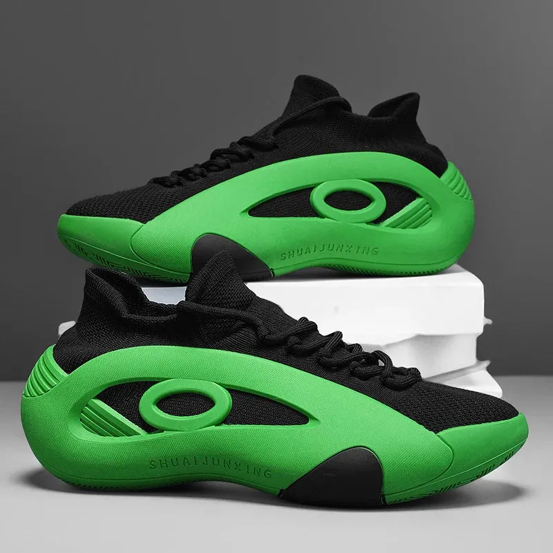 Spring Bloom Trend Glow Men's Casual Basketball Shoes GENGXI light,Hard-Wearing/ EVA