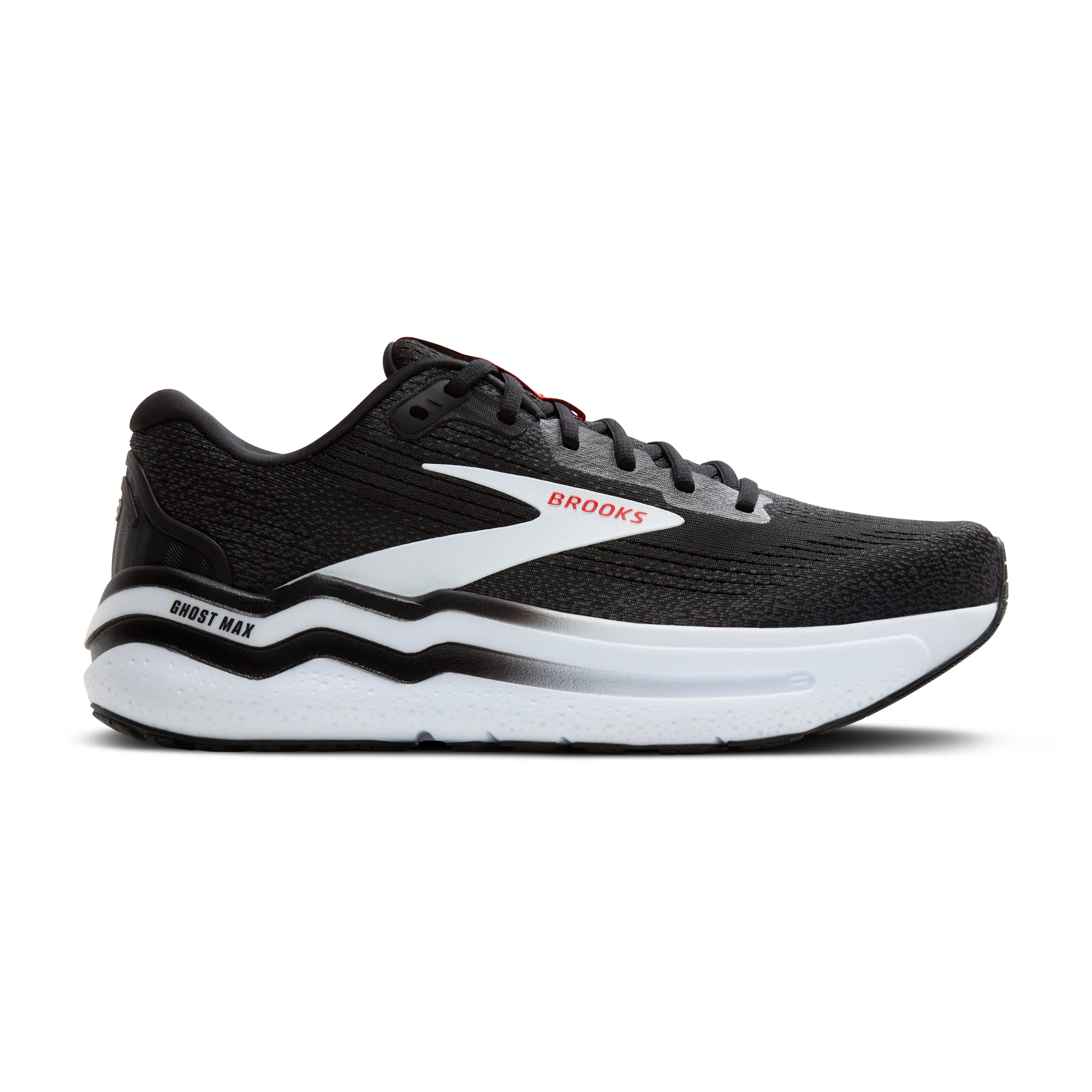 hiker shoes MEN'S GHOST MAX 2 - D - 027 BLACK/WHITE/FIERY RED