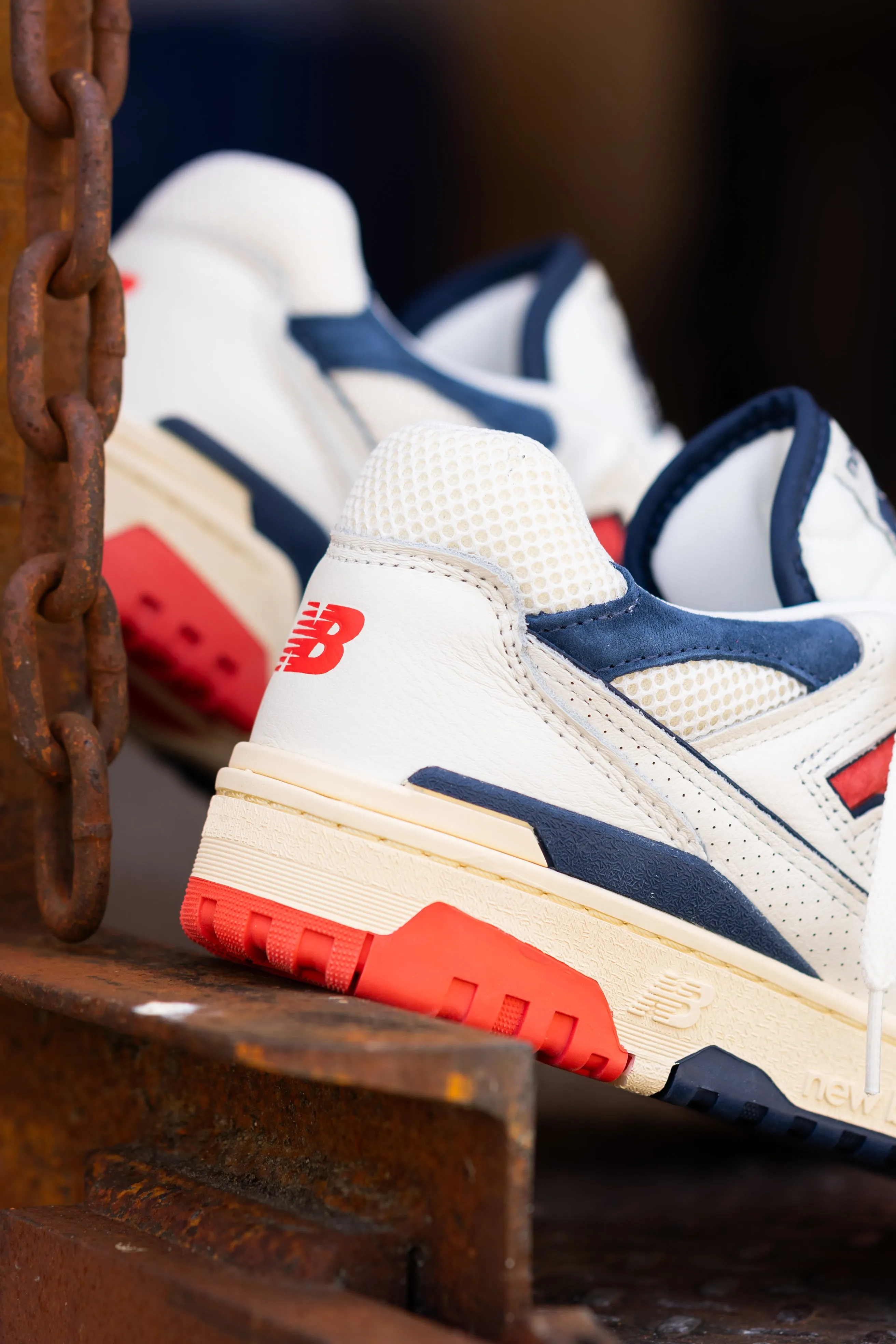 Mens New Balance 550 (White/Red) - BB550CPB least party