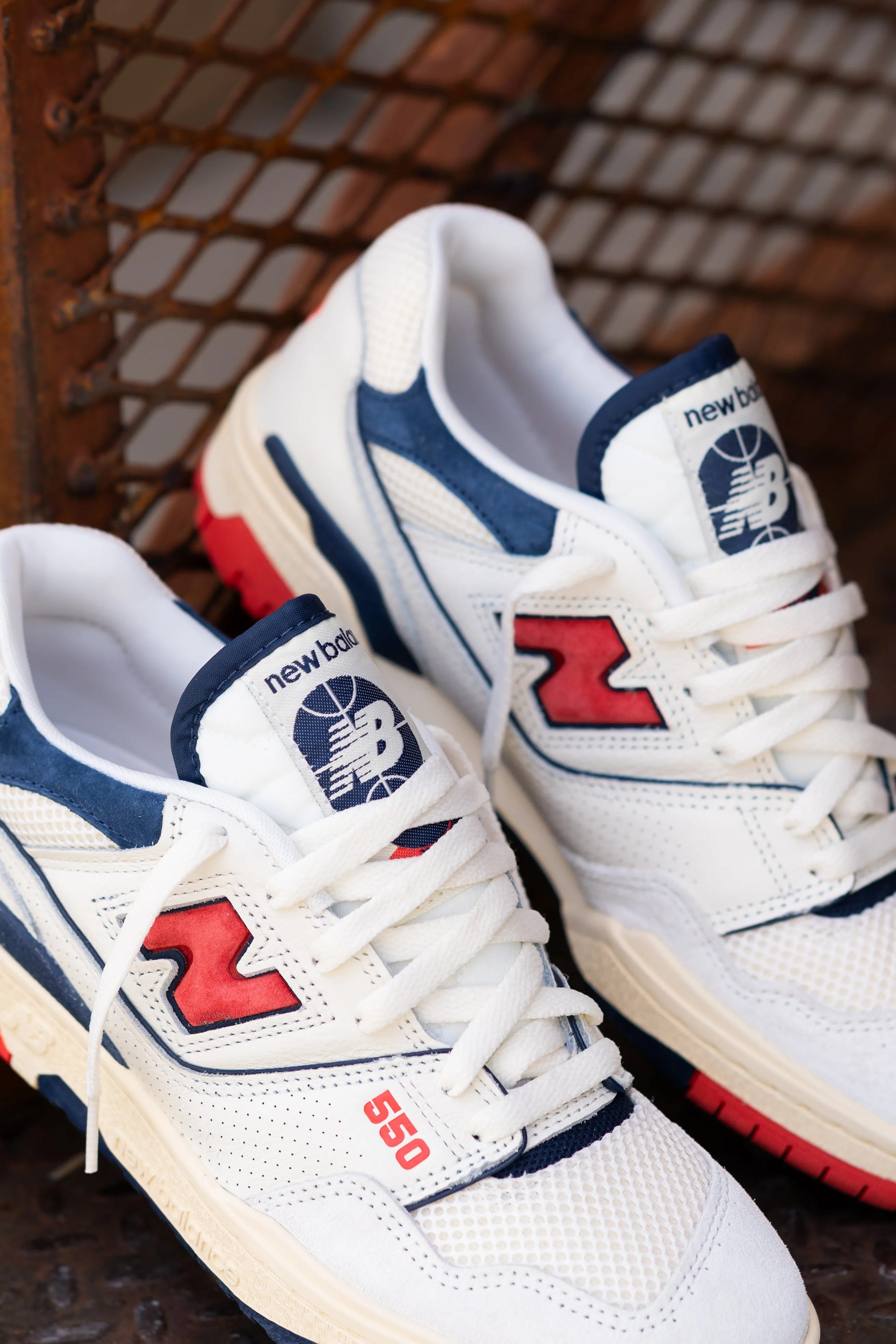 durable user just Mens New Balance 550 (White/Red) - BB550CPB