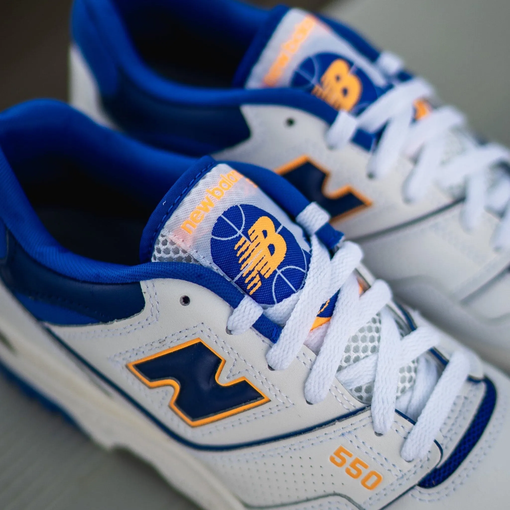 All-Purpose Wear Mens New Balance 550 (White/Royal) - BB550WTN
