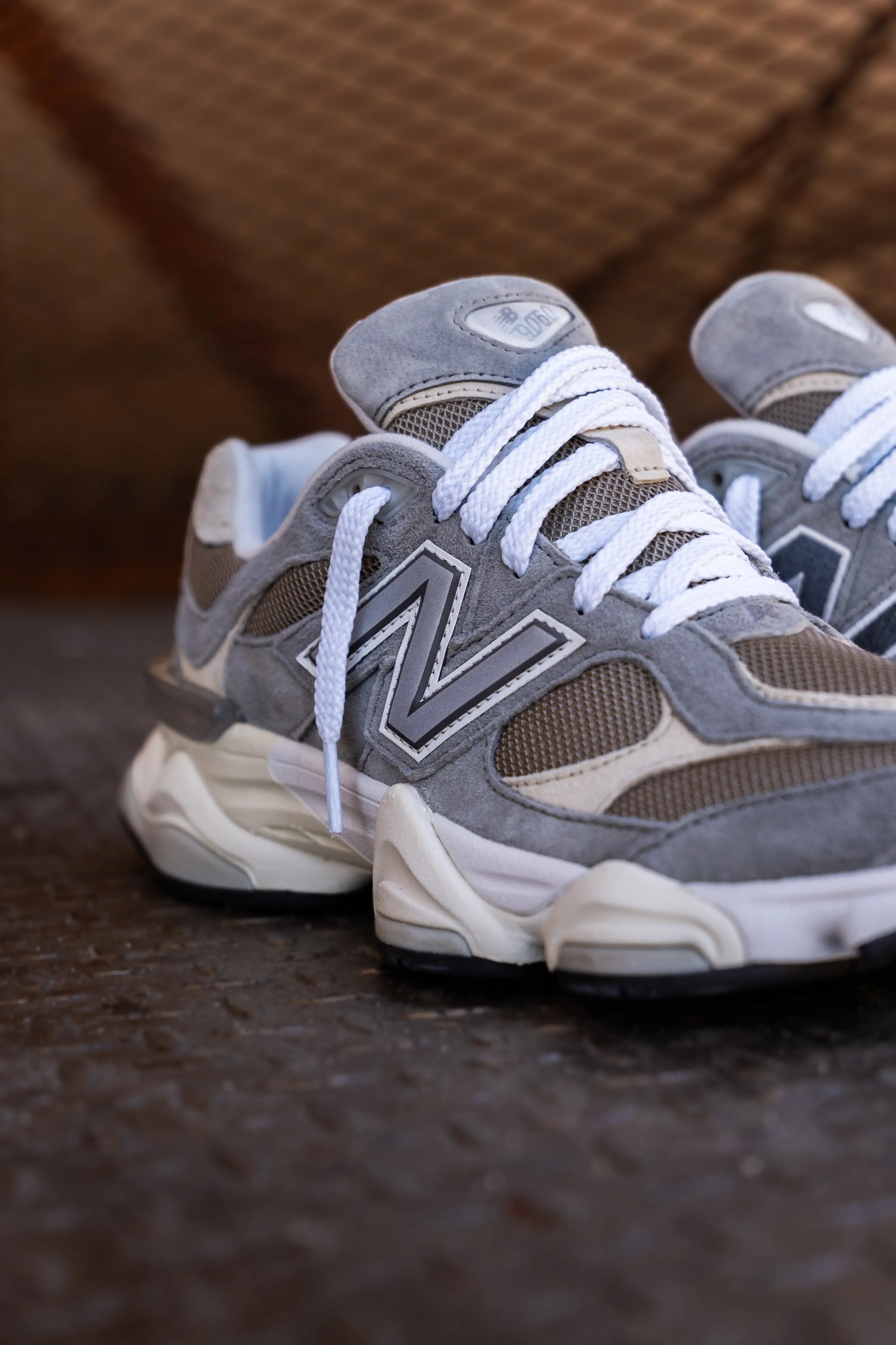 Mens New Balance 9060 (Grey/Brown) - U9060LBA Outdoor