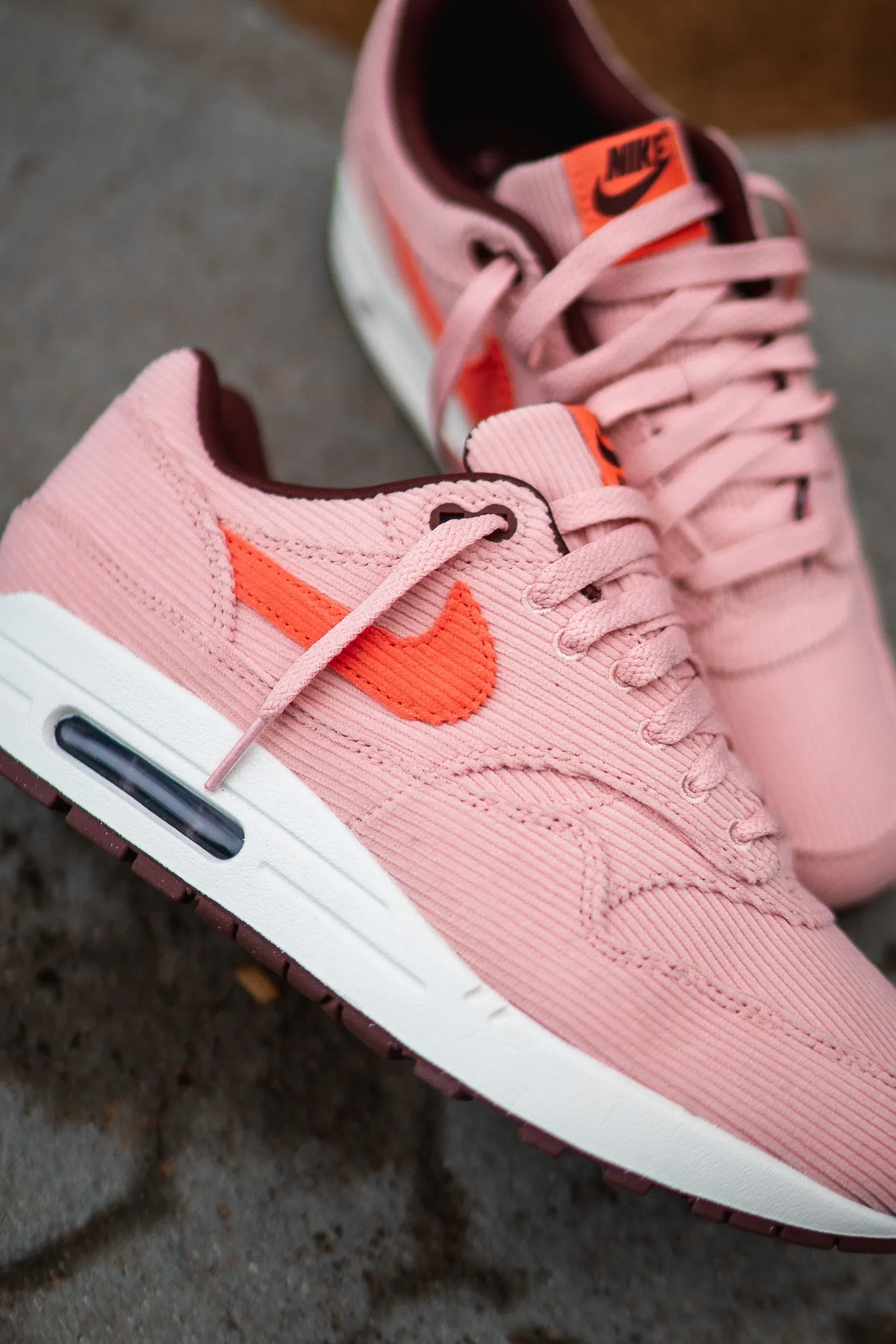 Mens Nike Air Max 1 PRM (Coral Star) satisfying Cushioned traction