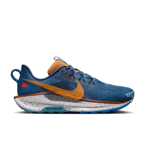 MEN'S PEGASUS TRAIL 5 - D - 400 BLUE VOID/MONARCH running on concrete shoes