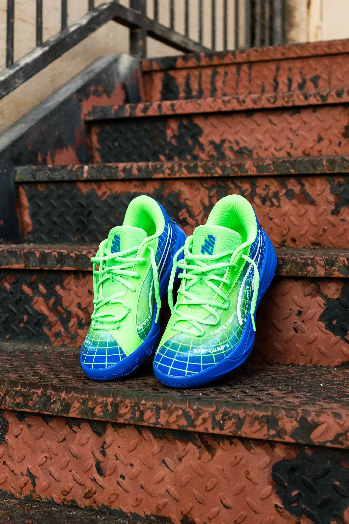 Mens Puma All-Pro NITRO Marcus Smart PE (Fluor Green Pes) least luxurious