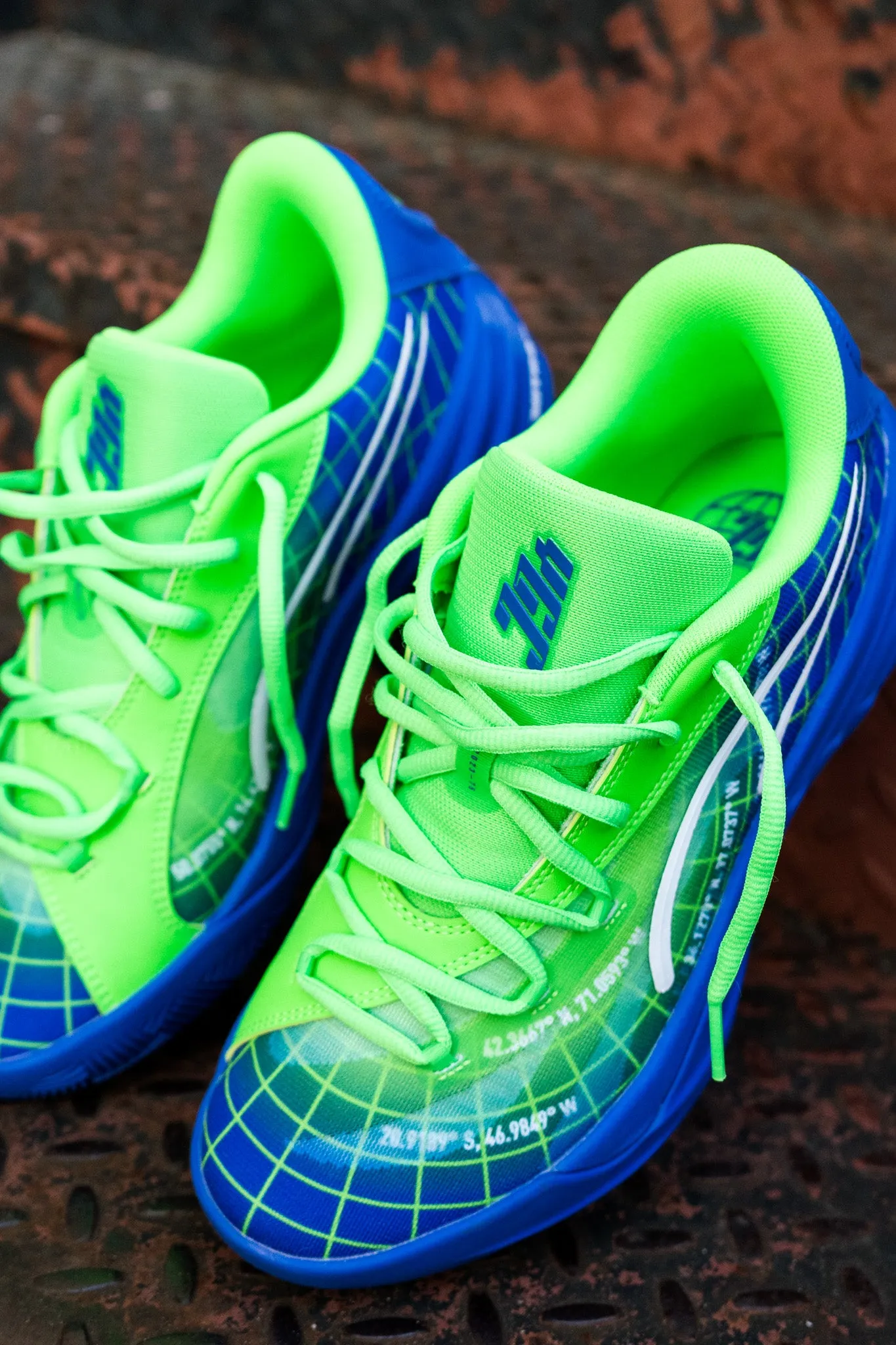 desirable Eco-friendly Mens Puma All-Pro NITRO Marcus Smart PE (Fluor Green Pes)