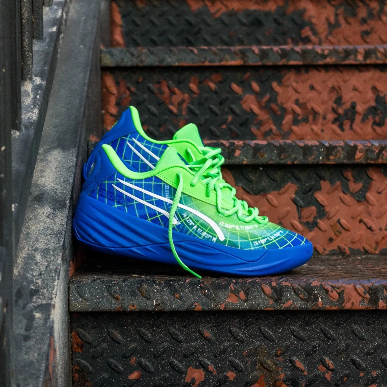 Mens Puma All-Pro NITRO Marcus Smart PE (Fluor Green Pes) office workers