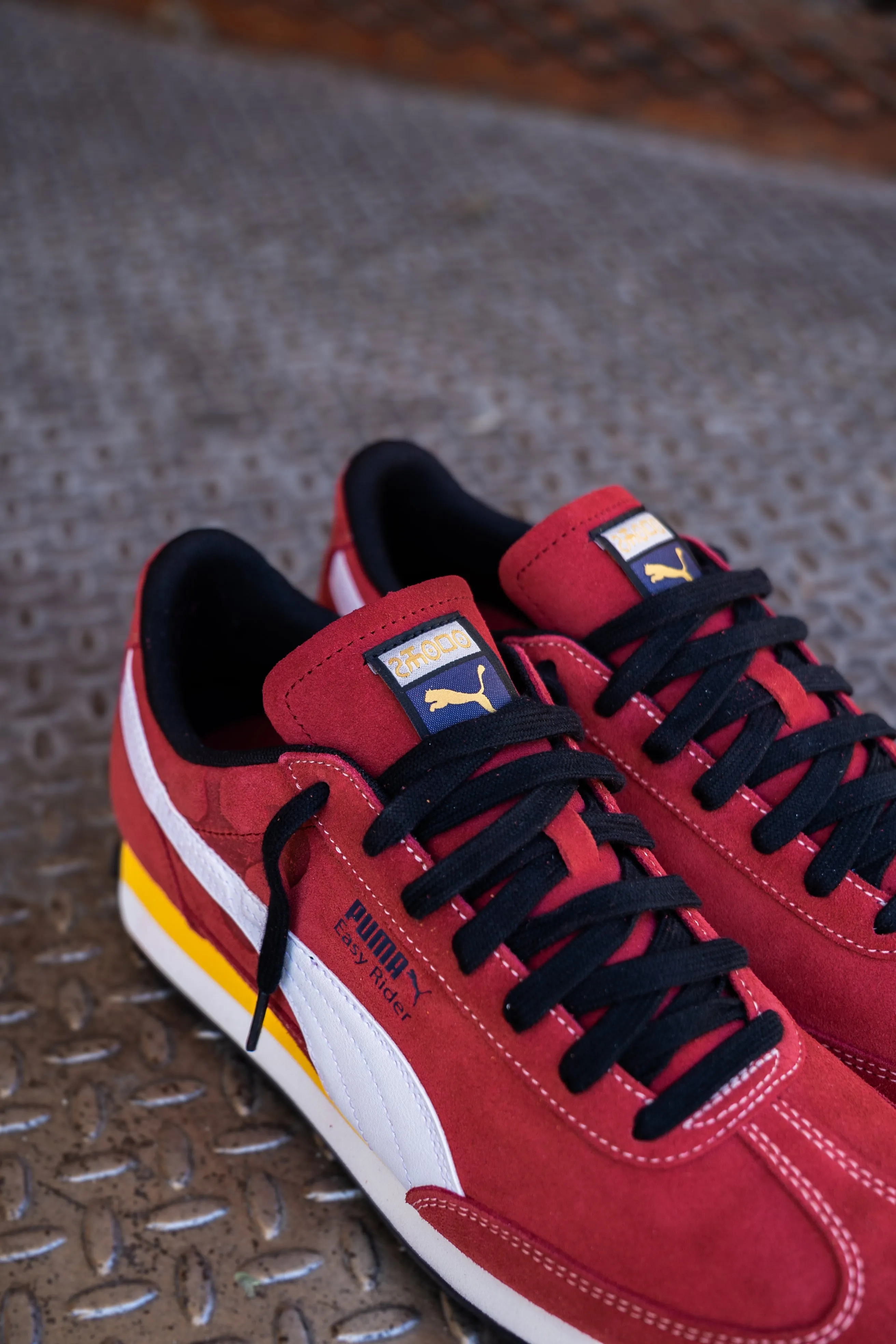 Mens Puma Easy Rider Road To Unity (Dark Crimson/Puma White) strap - type