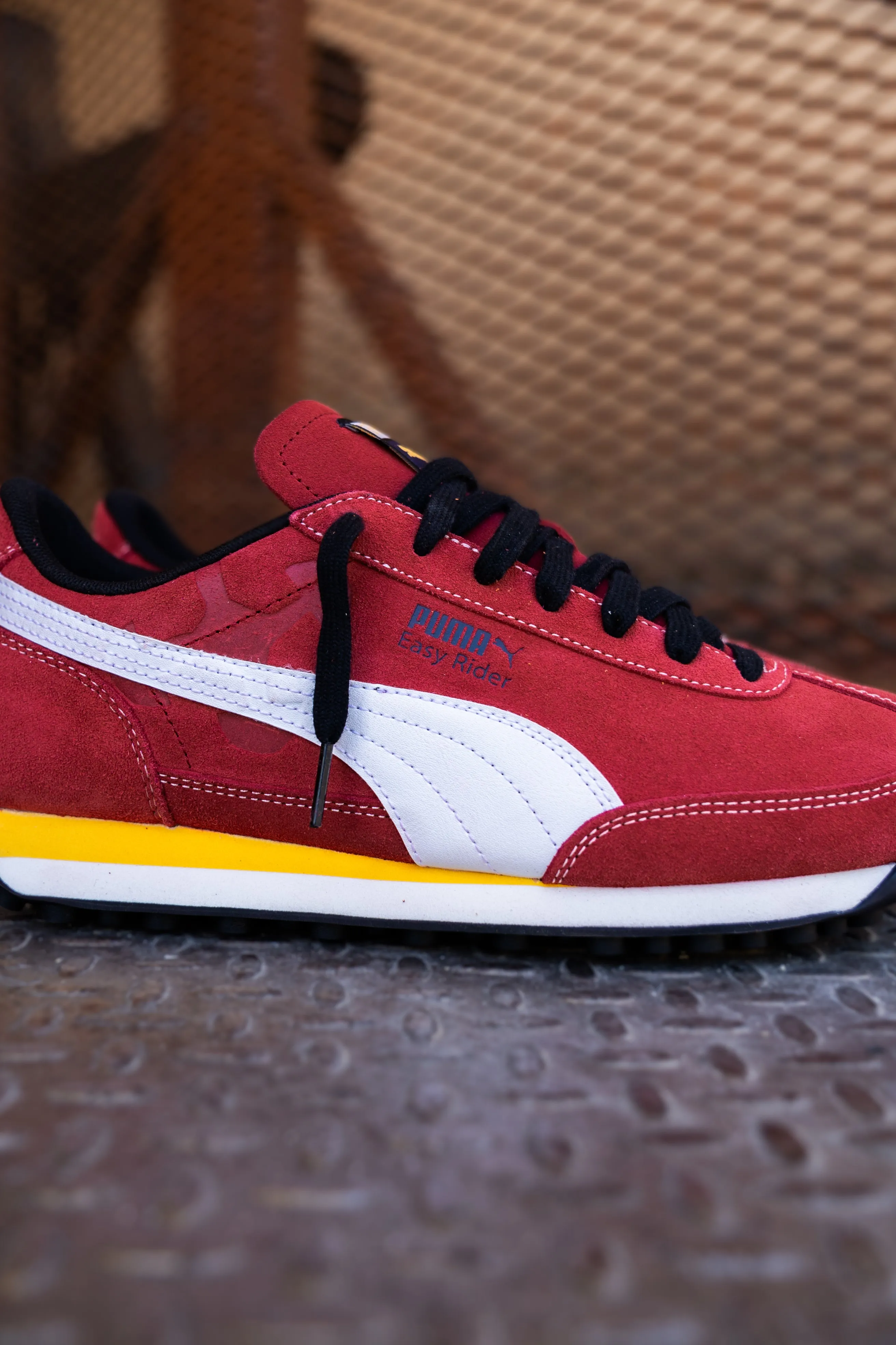 Mens Puma Easy Rider Road To Unity (Dark Crimson/Puma White) rewarding