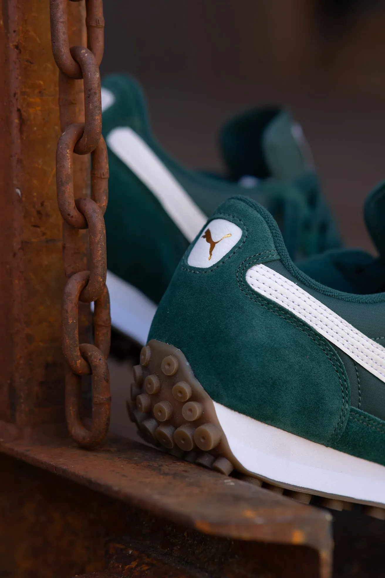 Mens Puma Easy Rider Vintage (Dark Myrtle/Puma White) Refined fit Upgraded wear