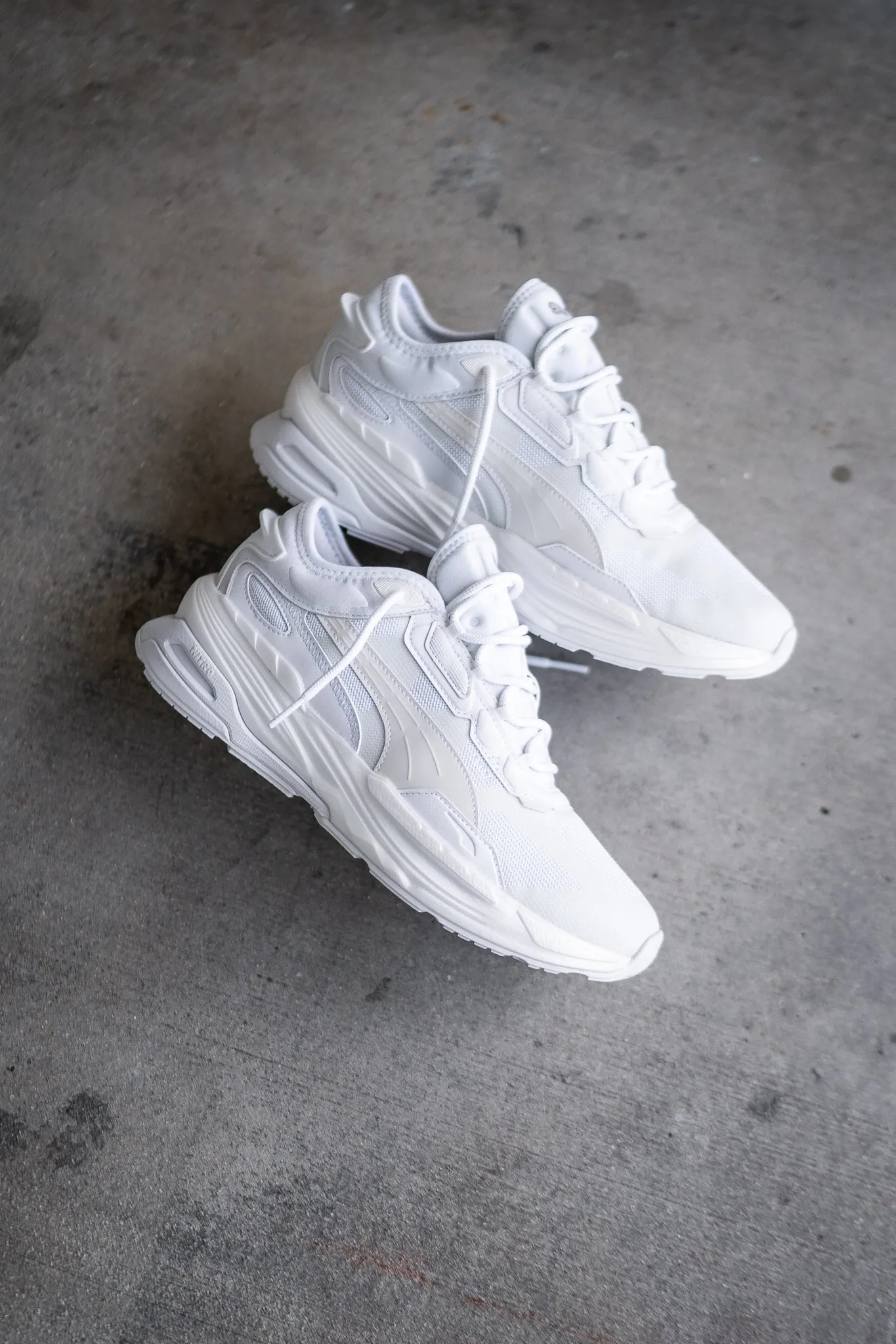 Men's Puma Extent Nitro Mono (Triple White) perforated formal user