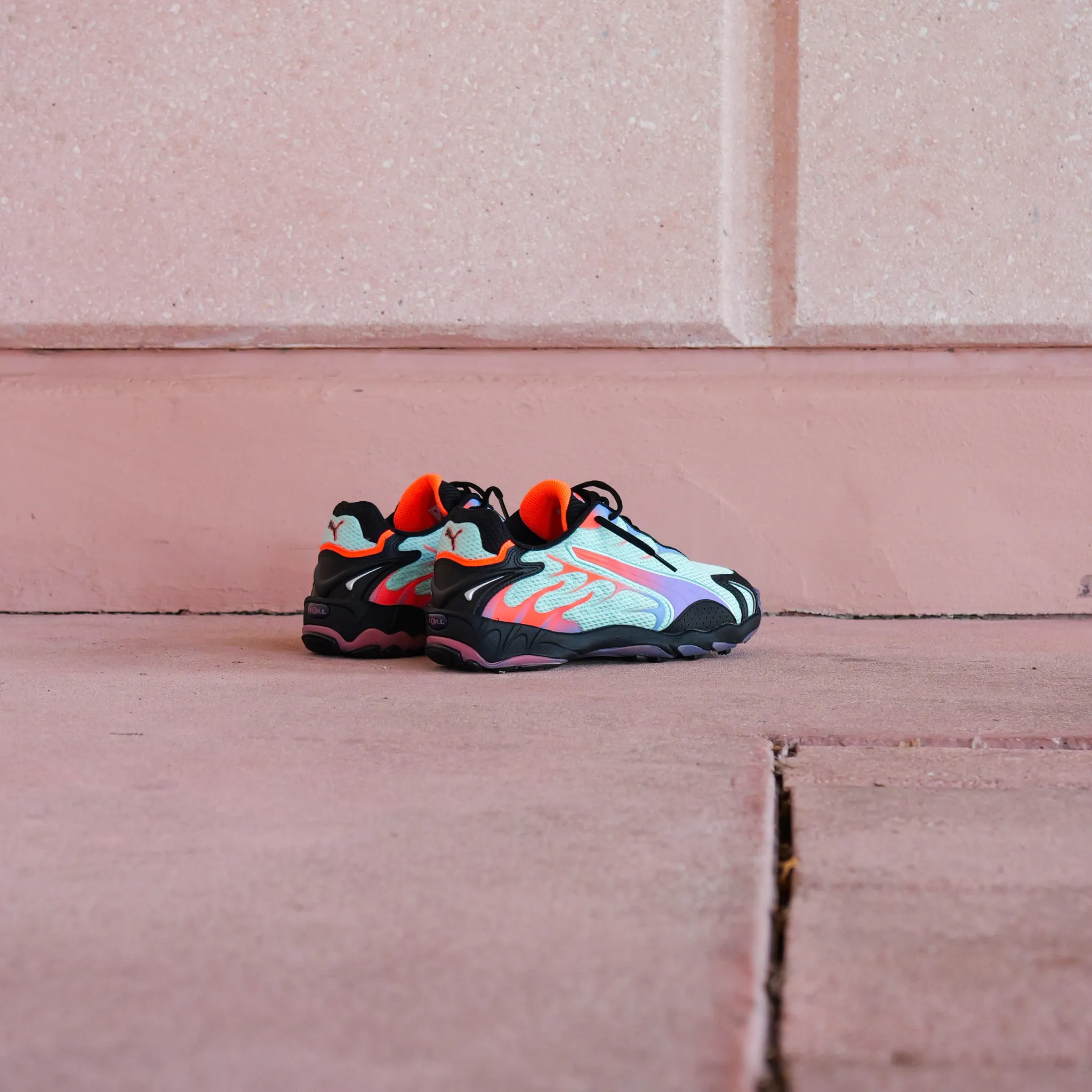 neon Patent Leather Mens Puma Inhale (Mint Melt/ Lavender Alert)