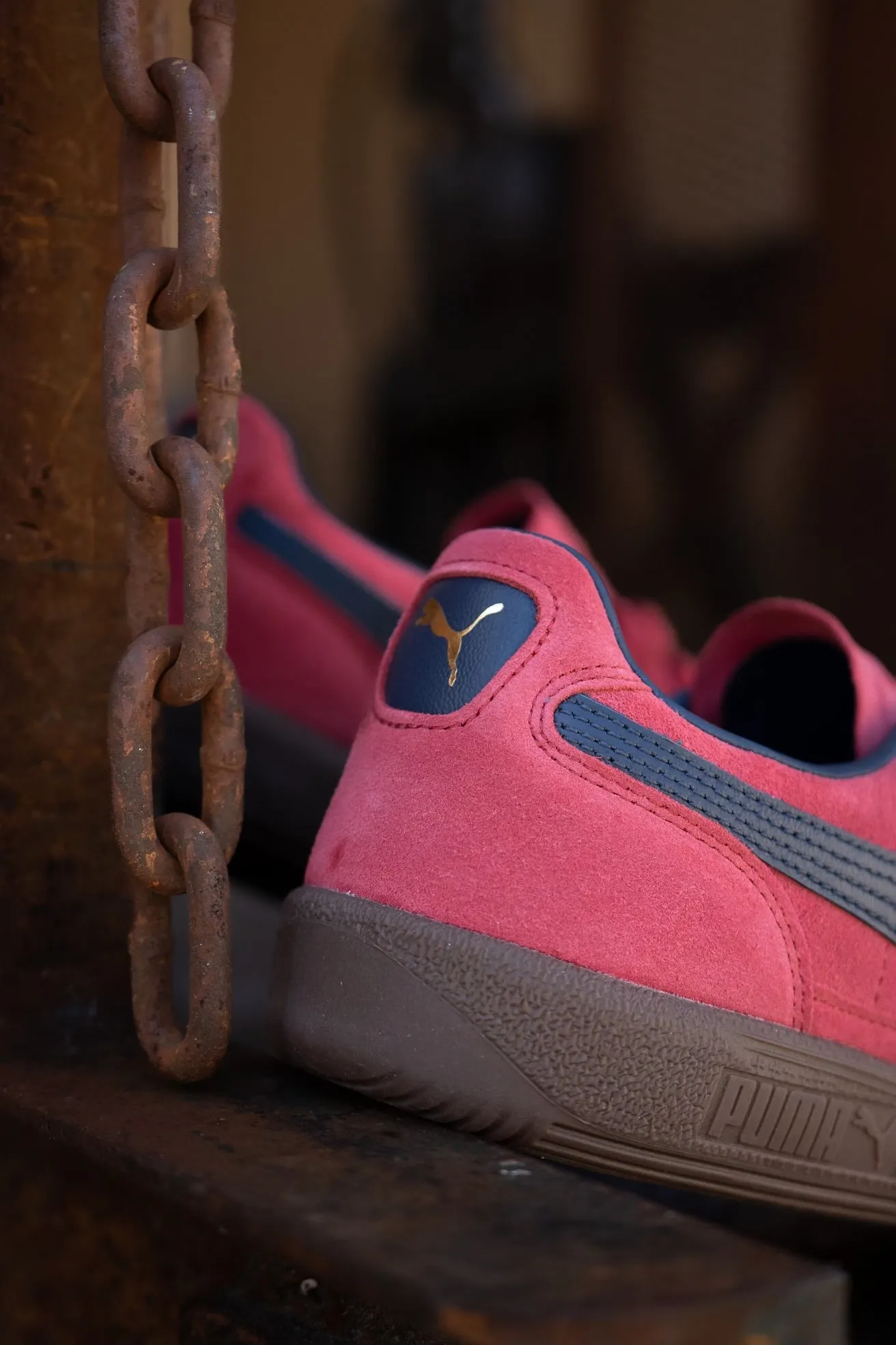 Snug river Mens Puma Palermo (Club Red/Club Navy)