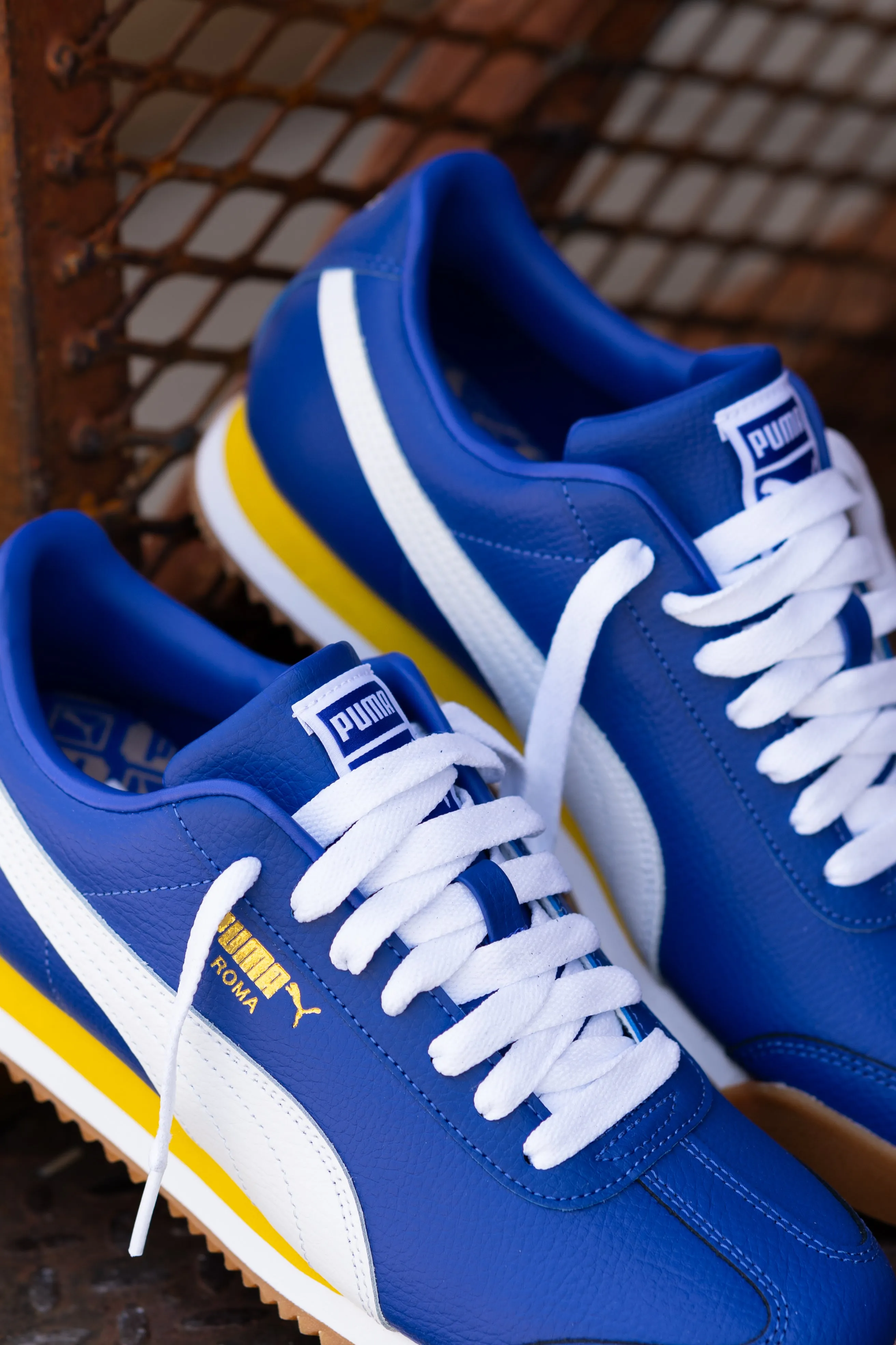 Mens Puma Roma 24 Standard (Lapis Lazuli/Fresh Pear) most waterproof Brand