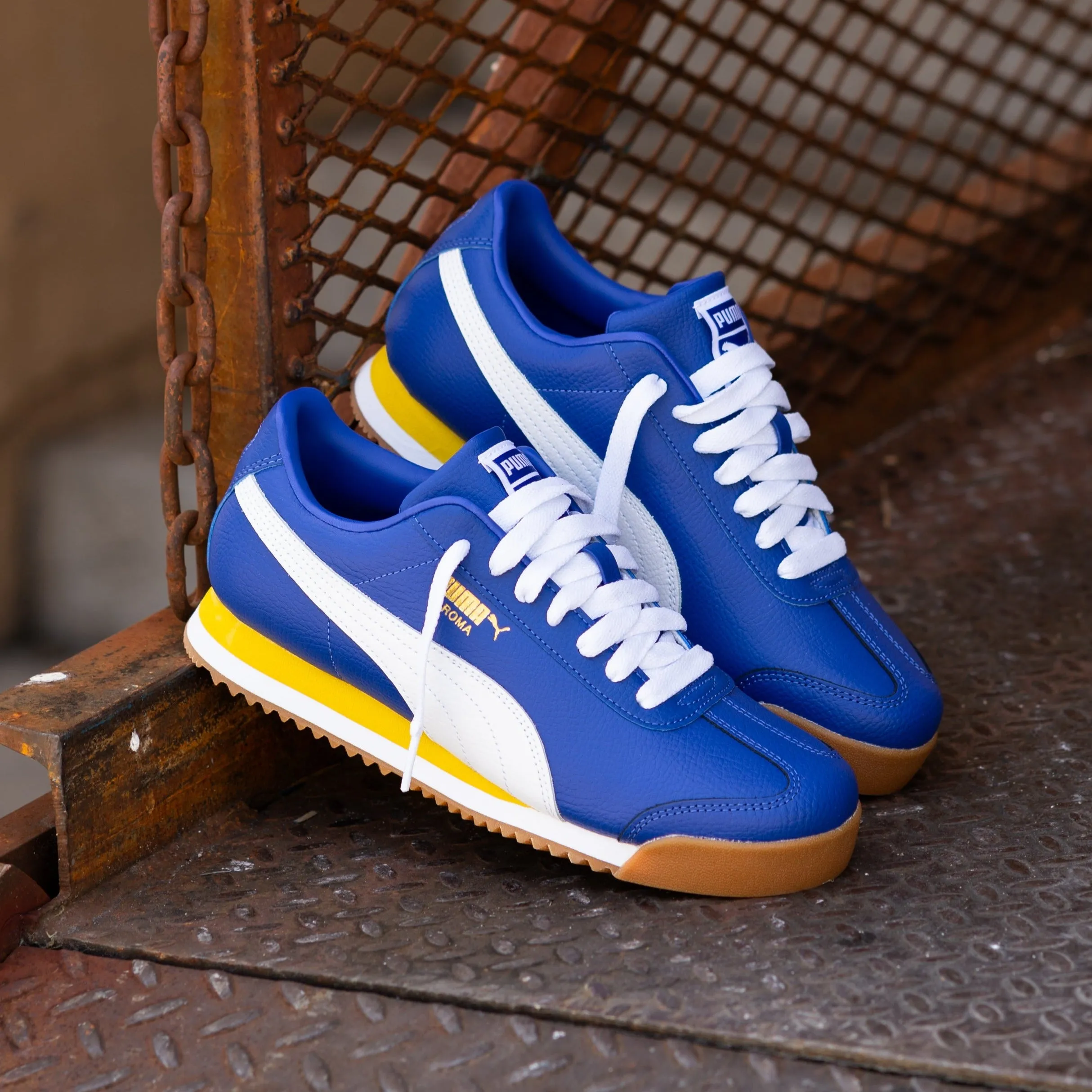 Mens Puma Roma 24 Standard (Lapis Lazuli/Fresh Pear) sincere
