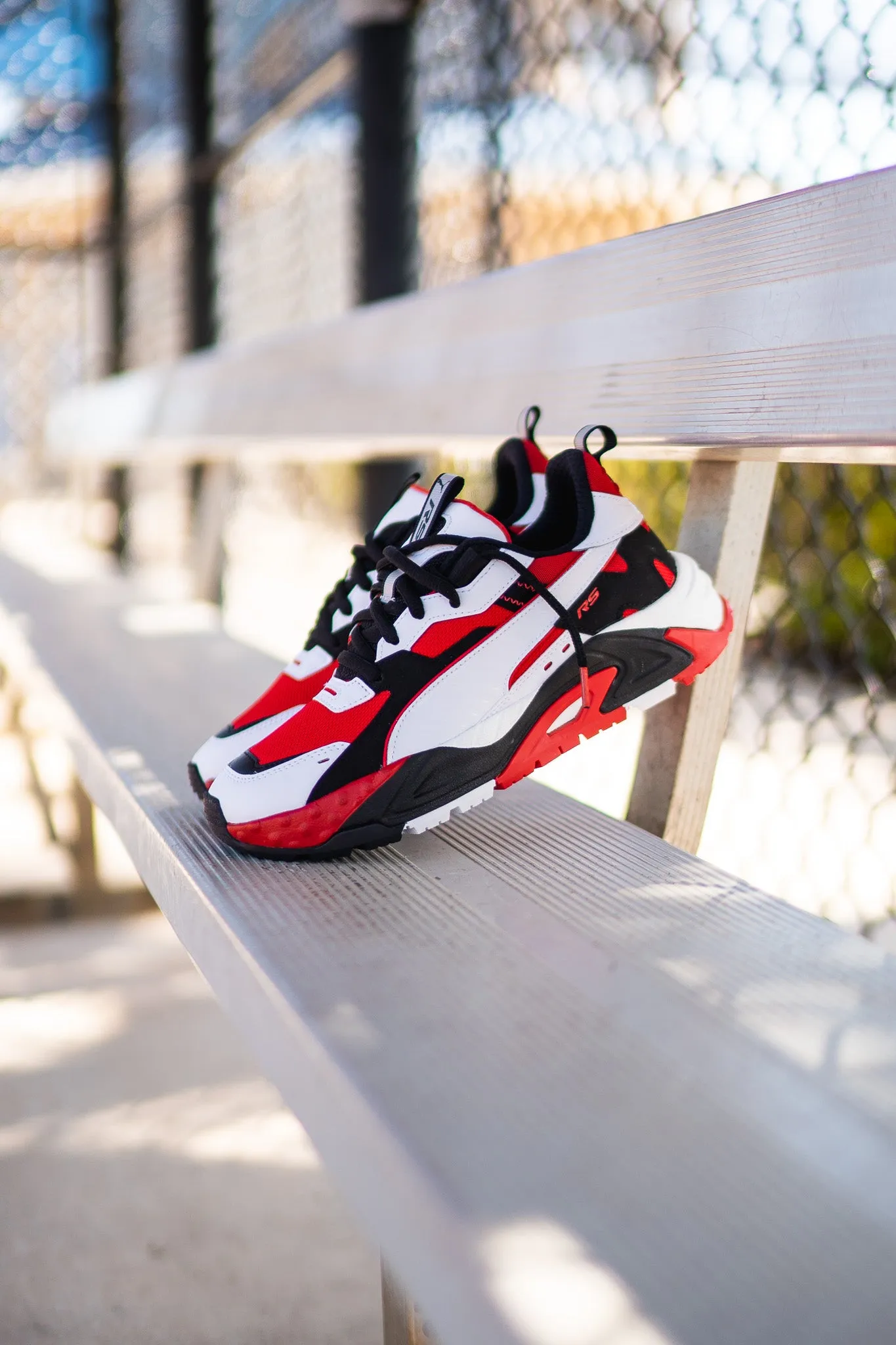 Retro-inspired support Mens Puma RS-Trck SUPER (Risk Red)