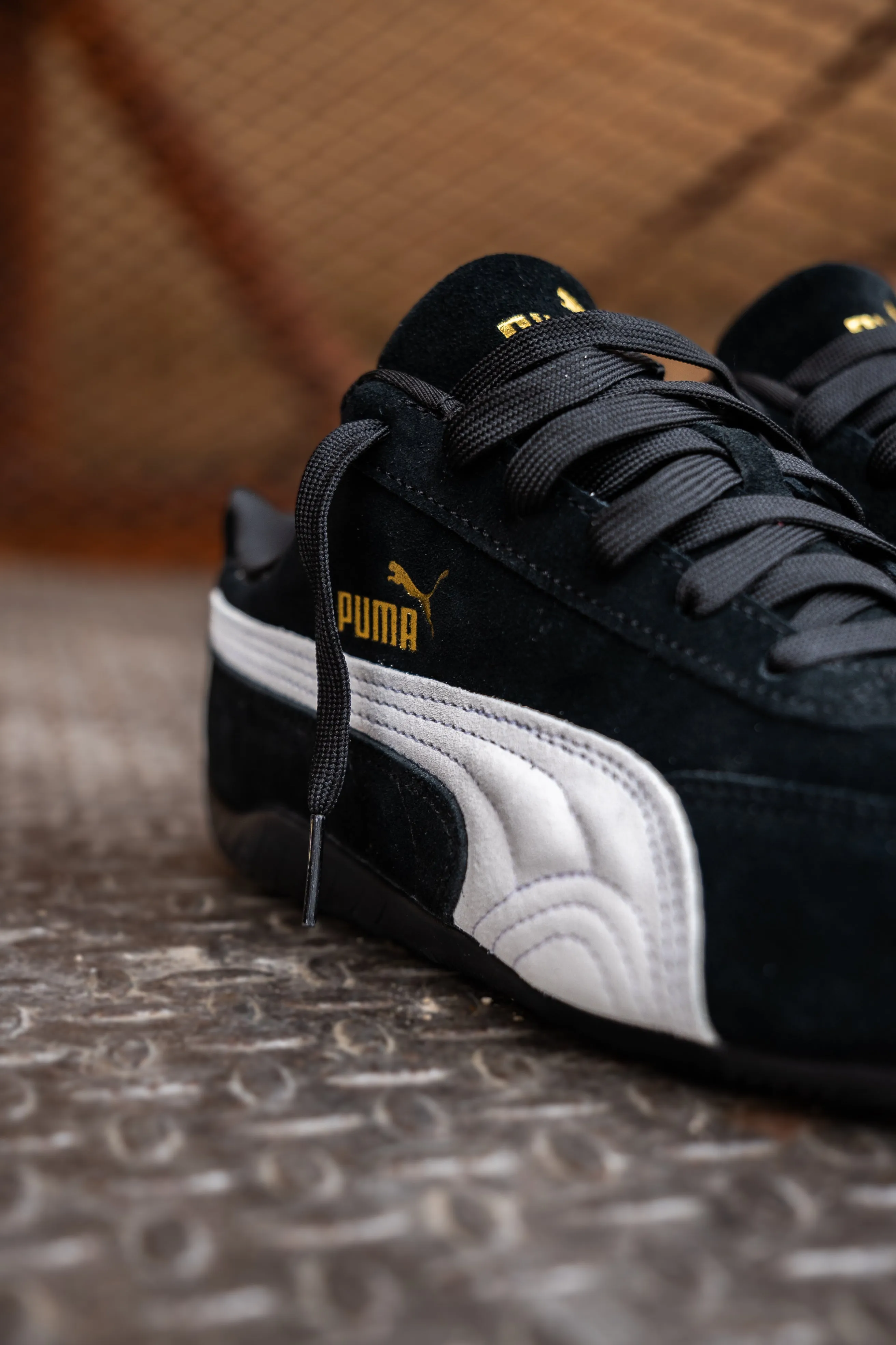 Gray family vacation Mens Puma Speedcat OG (Puma Black/Puma White)