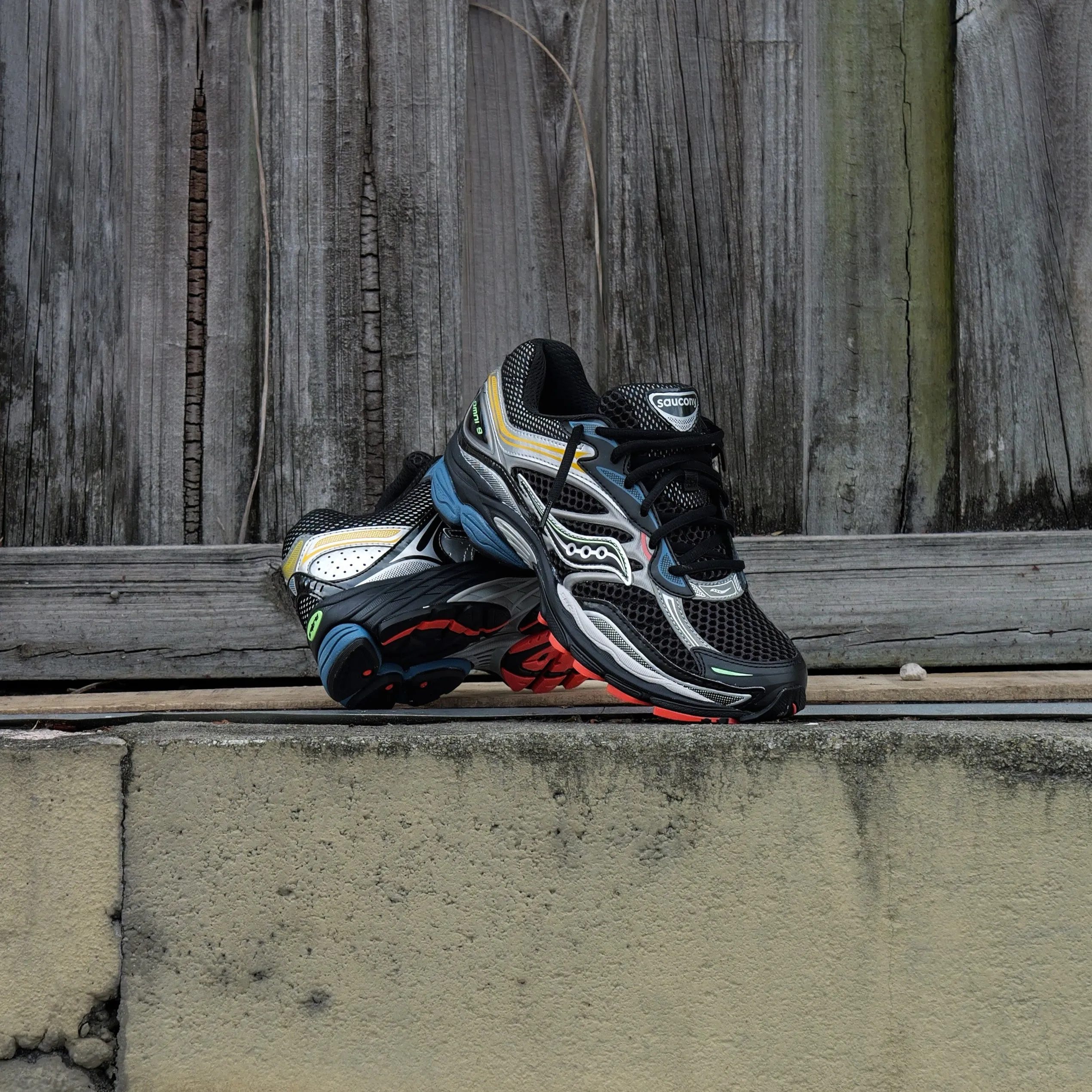 Mens Saucony ProGrid Omni 9 (Black/Multi) Dress Shoes budget-friendly