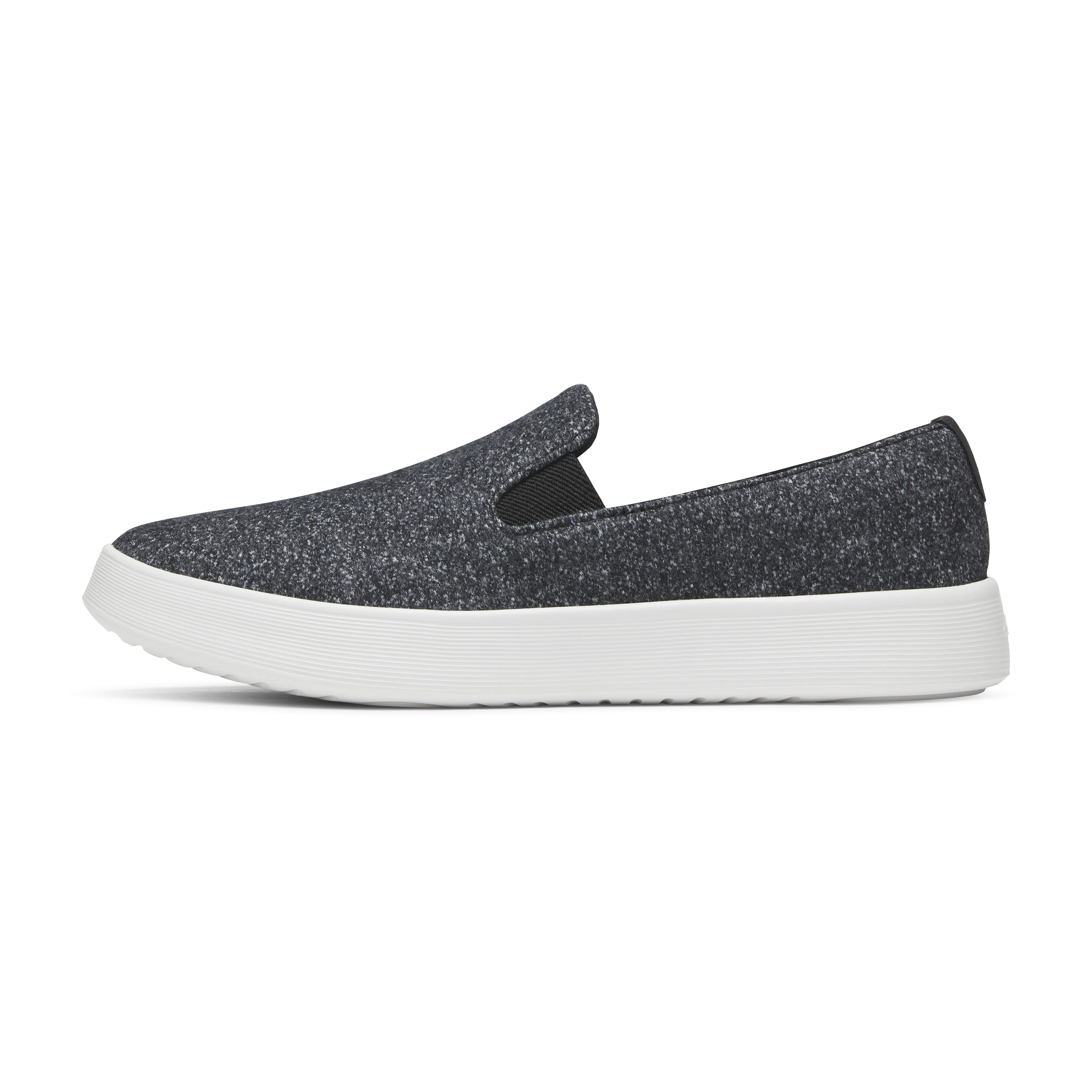 Men's Wool Cruiser Slip On - Dark Grey (Light Grey Sole) Walk Support