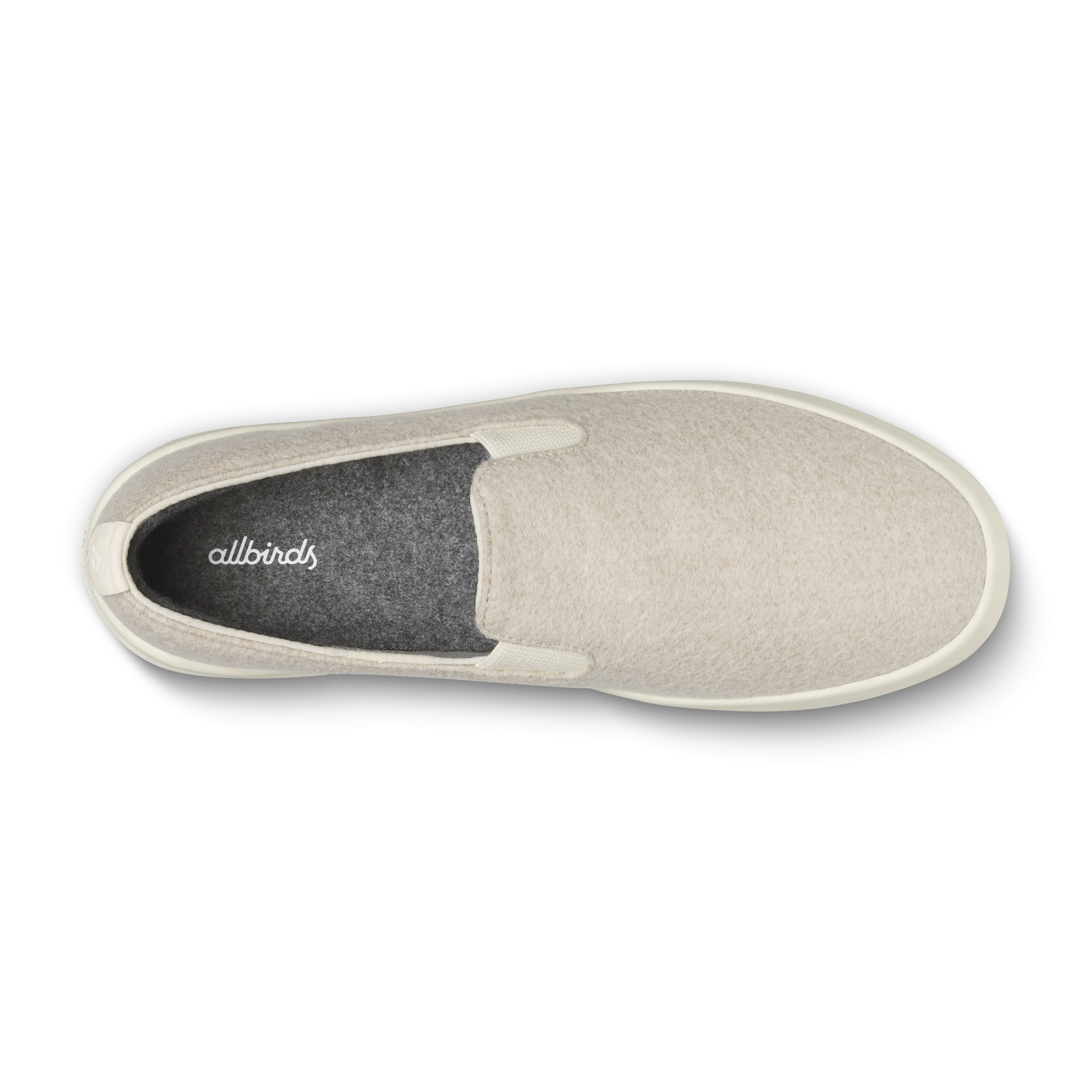 Street Trend Long distance Men's Wool Cruiser Slip On - Rugged Beige (Stony Cream Sole)