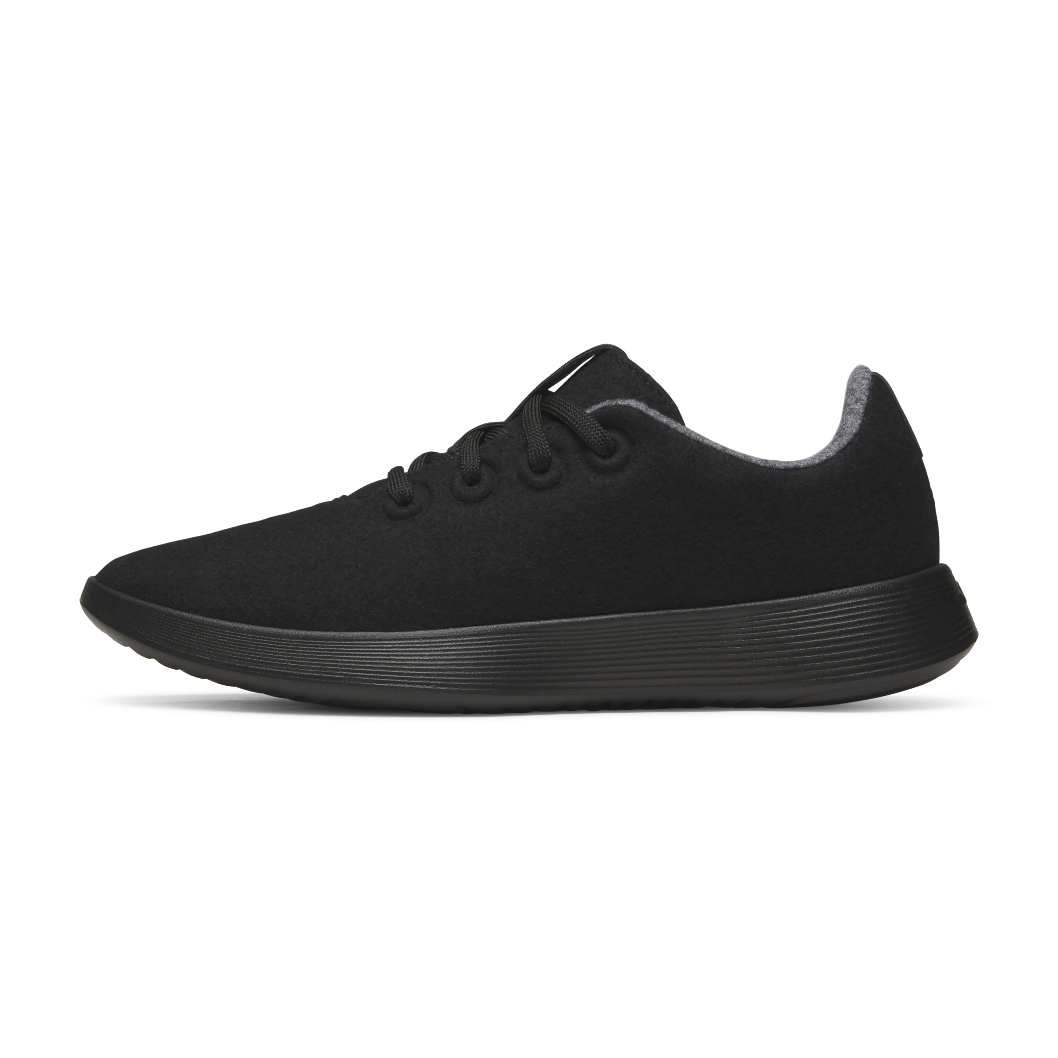 Feast Walk Men's Wool Runner NZ - Natural Black (Natural Black Sole)