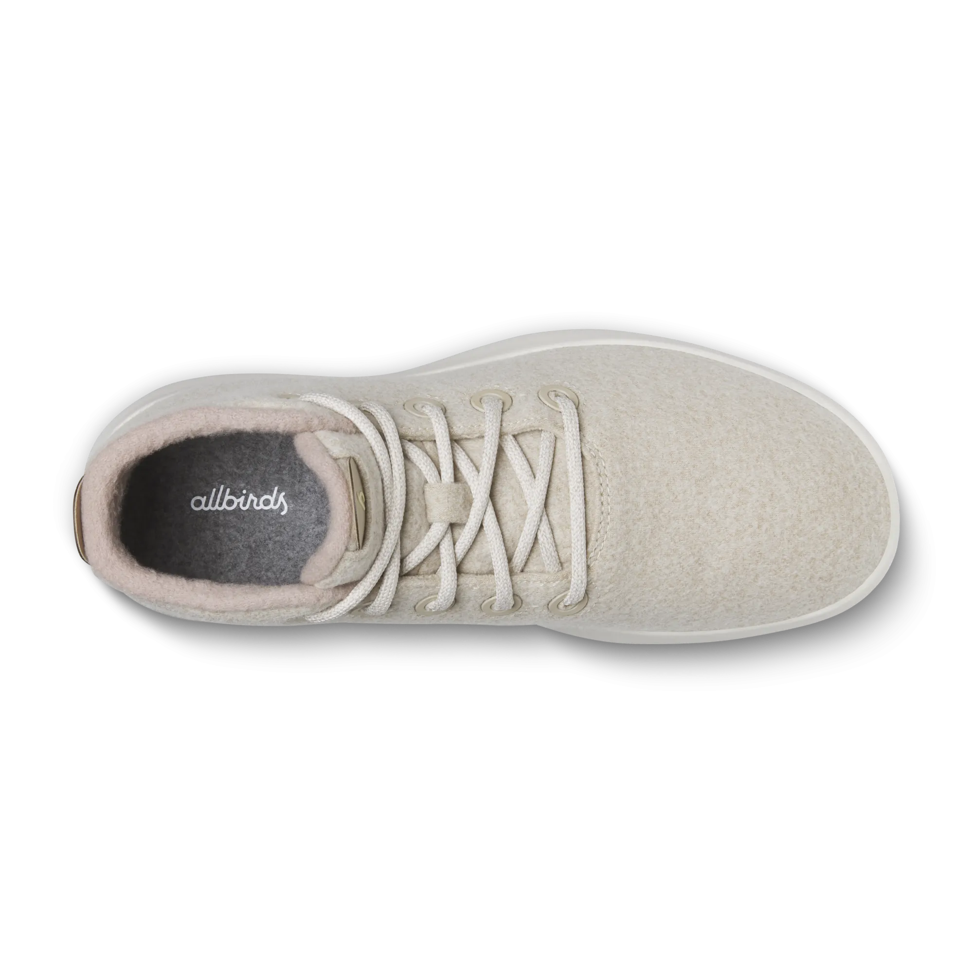 Farm Step Men's Wool Runner-up Mizzle - Stony Cream (Natural White Sole)
