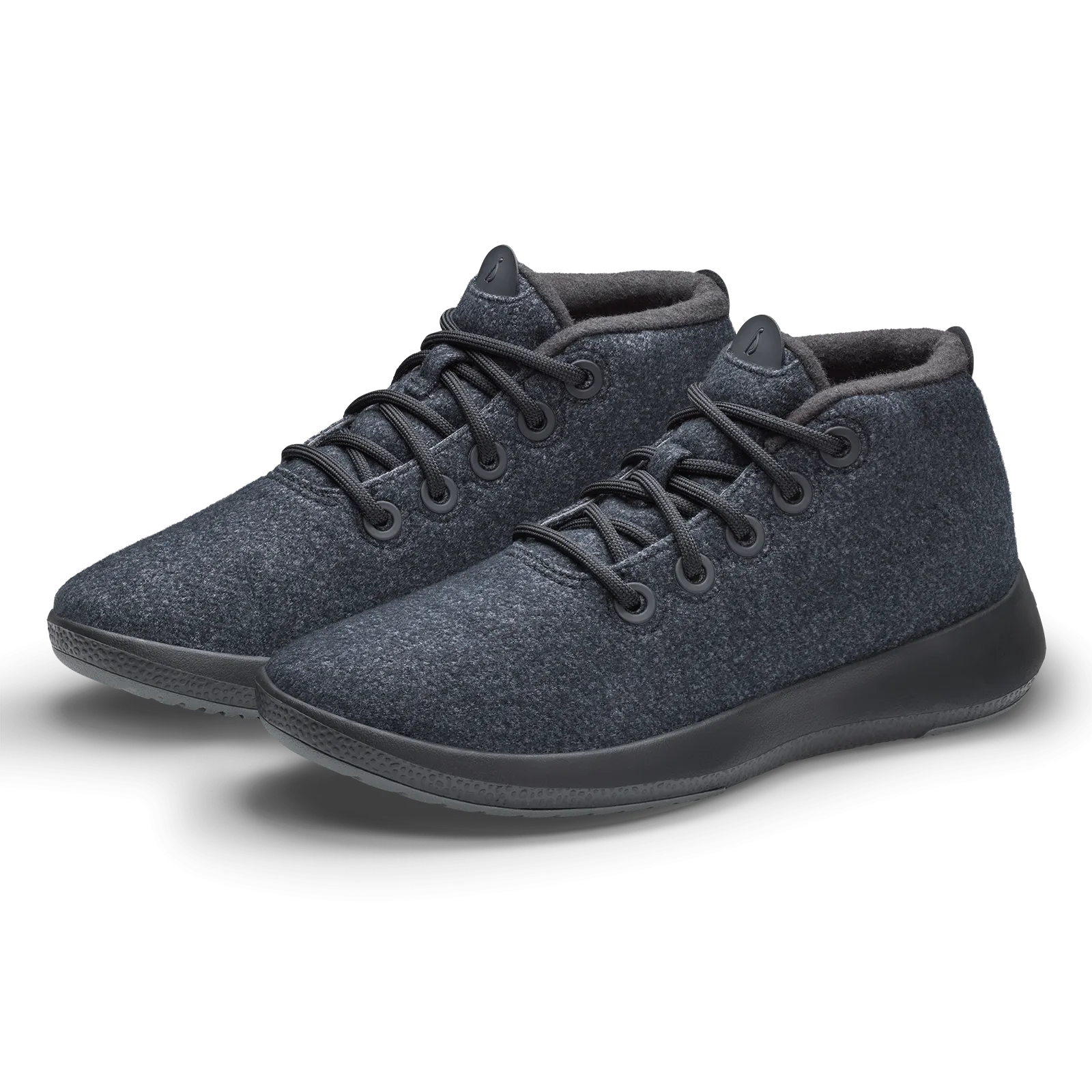 Team Jog Edge Hike Men's Wool Runner-up Mizzles - Natural Black (Natural Black Sole)
