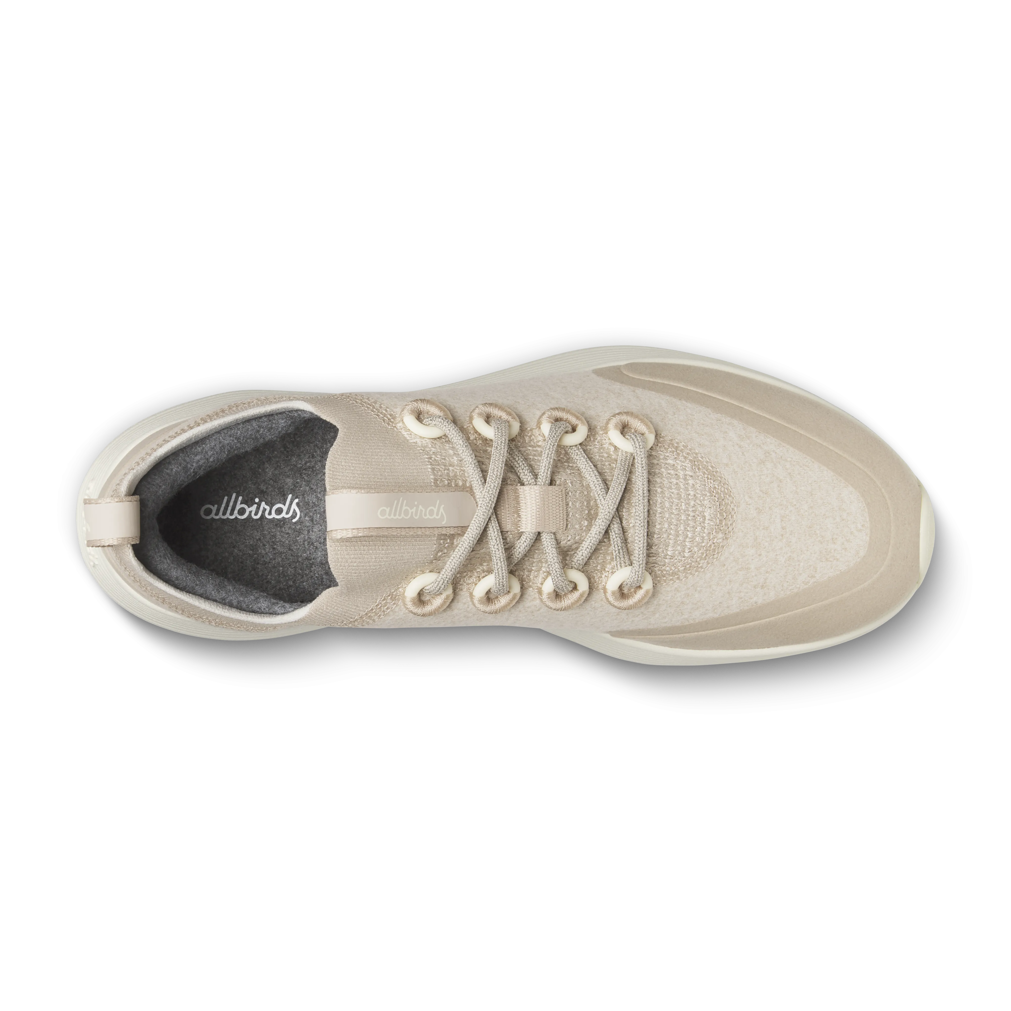 Stylish Go Antistatic Men's Wool Strider - Rugged Beige (Natural White Sole)