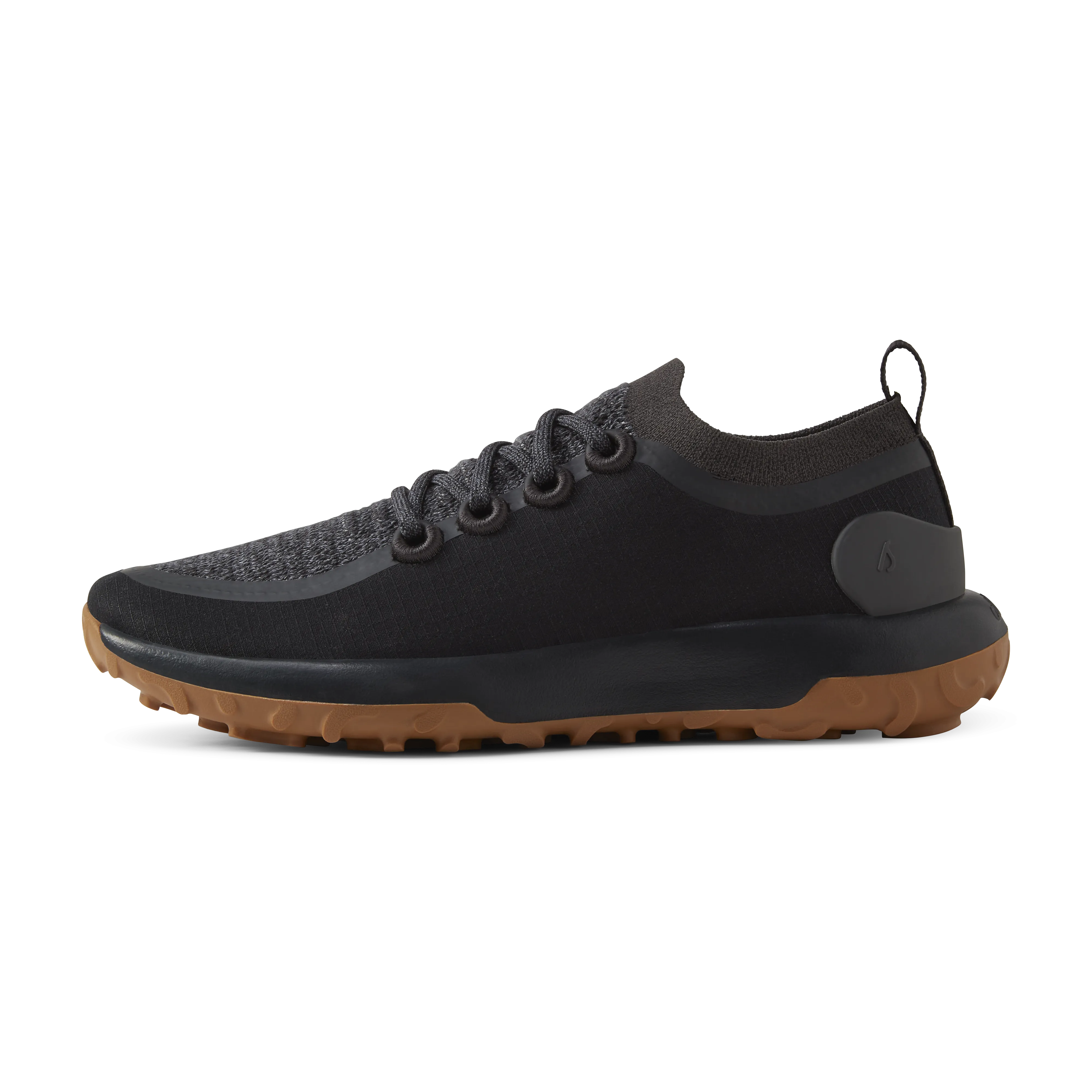 Men's Trail Runner - Natural Black (Rugged Khaki Sole) Cushioned Walk