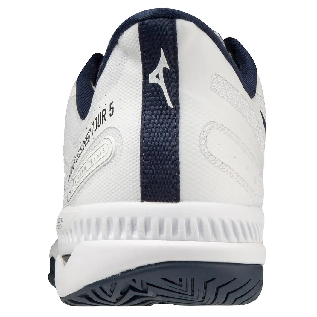 Mizuno Wave Exceed Tour 5 AC Men Court Shoes [White/Dress Blue] low-top