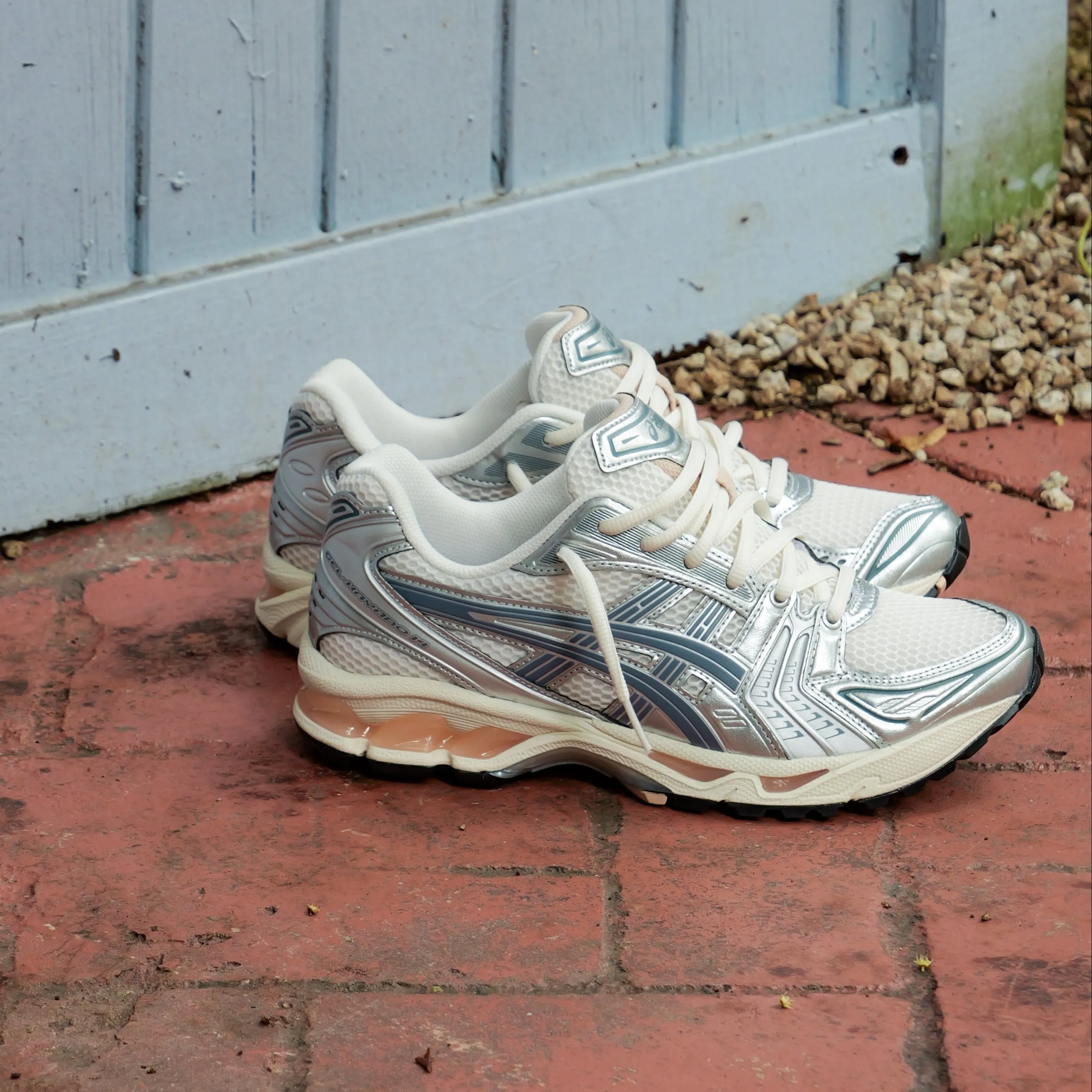 insole coastal Mens Asics Gel-Kayano 14 (Cream/Ironclad)
