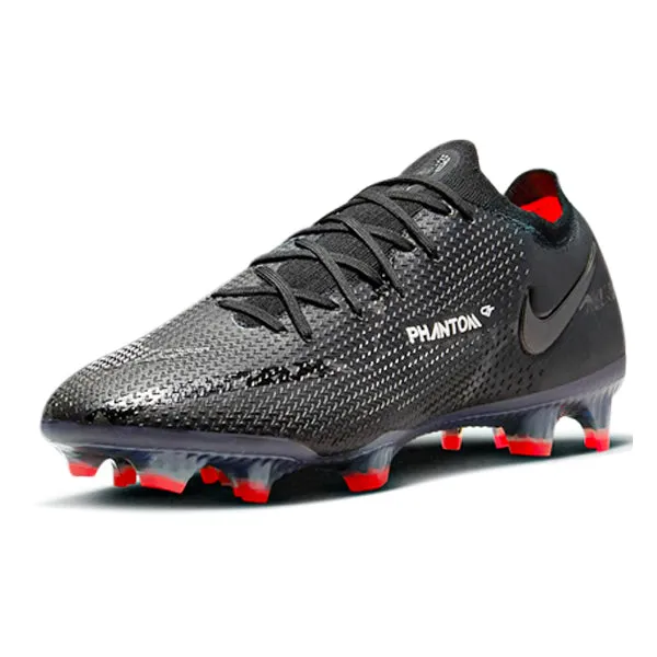 Canvas kids' shoes Nike Phantom GT2 Elite FG (Black/Dark Smoke Grey)