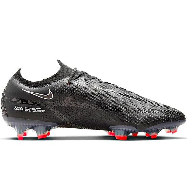 Nike Phantom GT2 Elite FG (Black/Dark Smoke Grey) cross country shoes racquetball shoes