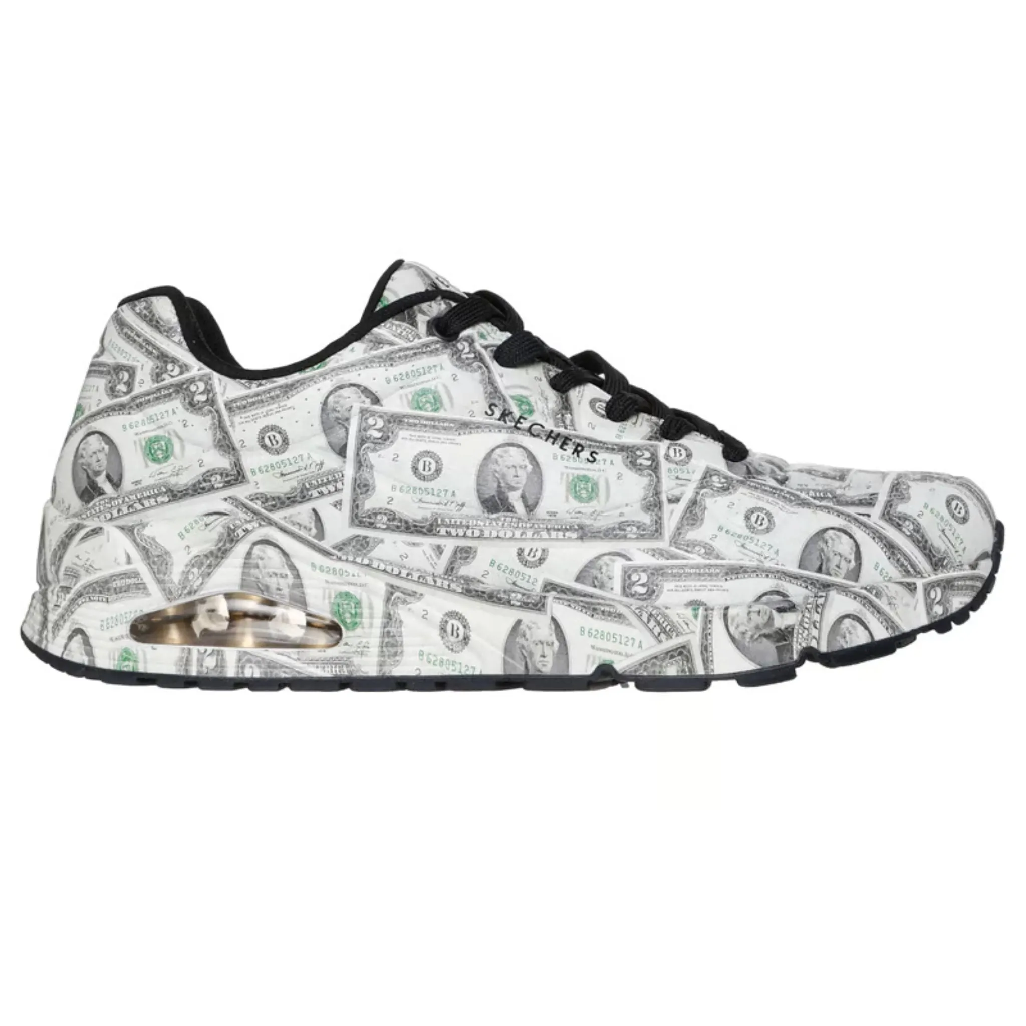 Dusk Walk Skechers Men's 183056 Uno - Raining Money Green Casual Shoes
