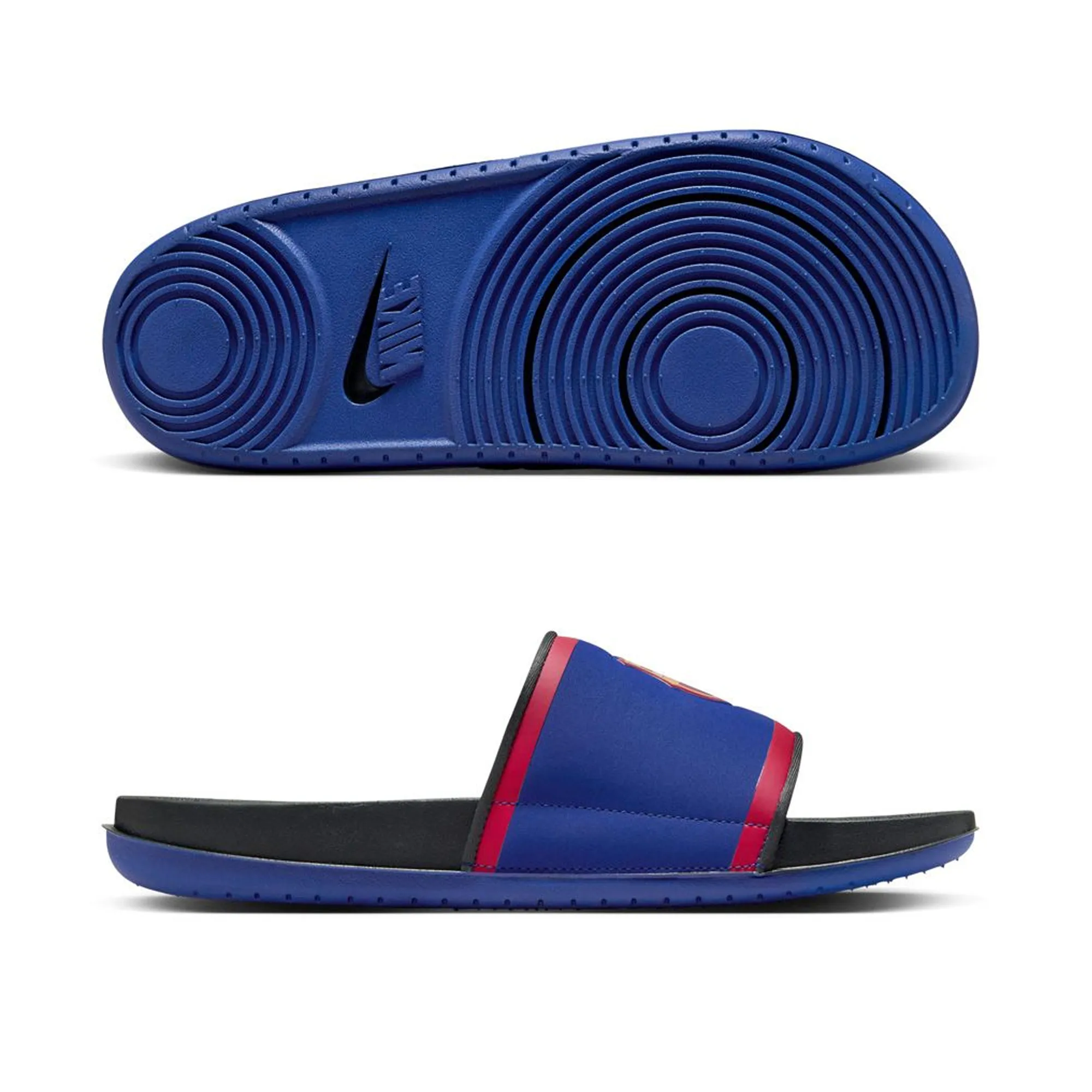 Nike Offcourt Barcelona Slide Sandals (Deep Royal/Club Gold) ballet - theater - stage shoes High-top kids' shoes