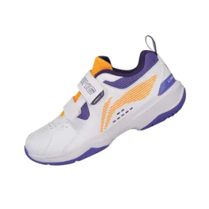 Li Ning Badminton Shoe Kids' [White] AYTT010 Light Jump pair