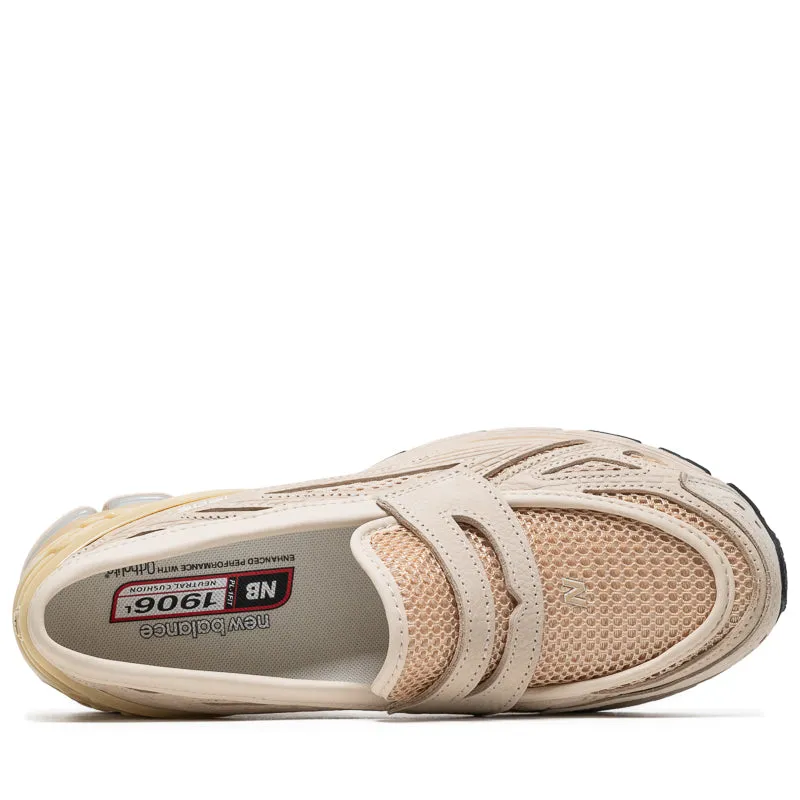 New Balance 1906L - Bisque running with ankle braces