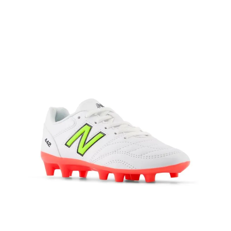 matte - finish shoes Socks New Balance 442 Academy v2 FG Kids Football Boot