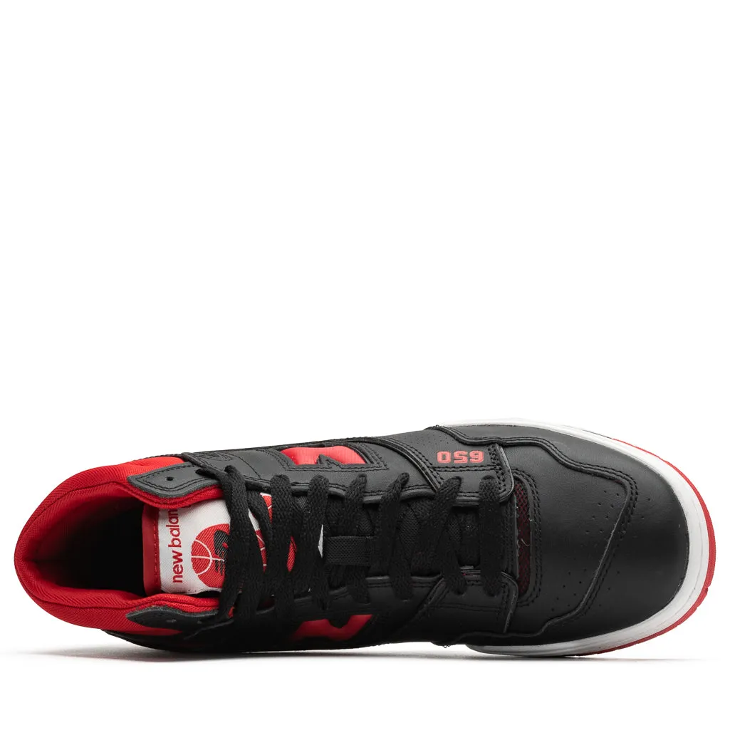 New Balance 650R - Black/Red joggers' shoes custom - fit shoes