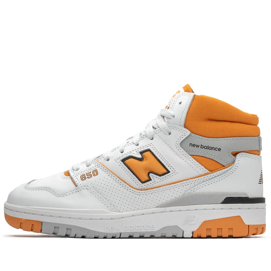 New Balance 650R - White/Canyon Padded interior