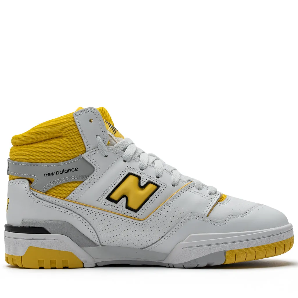 odor - resistant running option New Balance 650R - White/Yellow