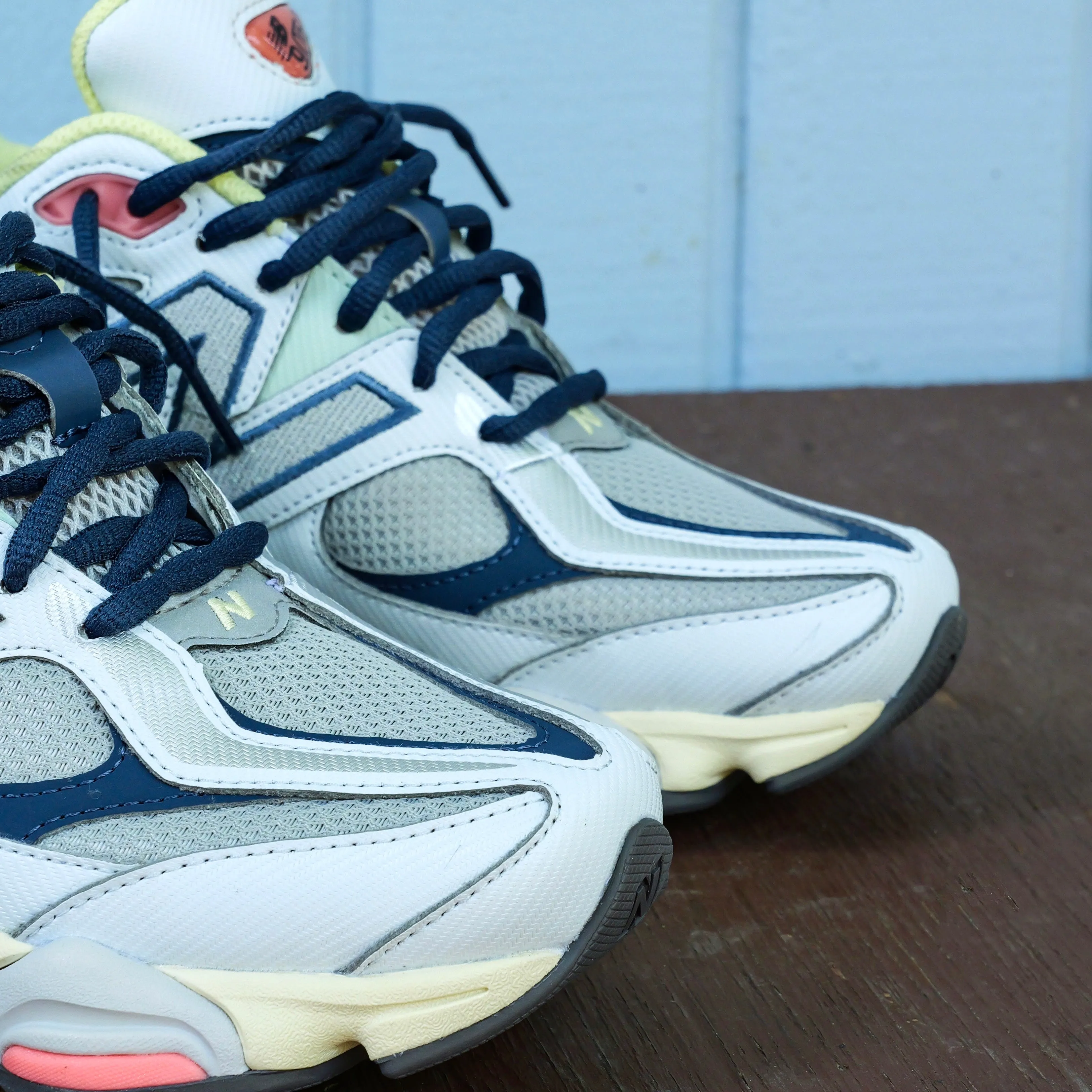 Superior ease least durable New Balance 9060 (Grey/Yellow/Navy) - U9060TMB
